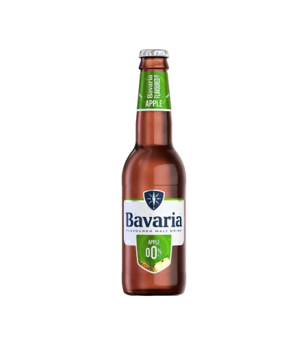 בואריה Bavaria בירה טעם תפוחים ללא אלכוהול 330 מ