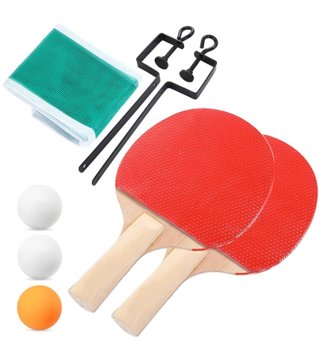 סט טניס שולחן פינג פונג כולל מתלה מתכת ורשת