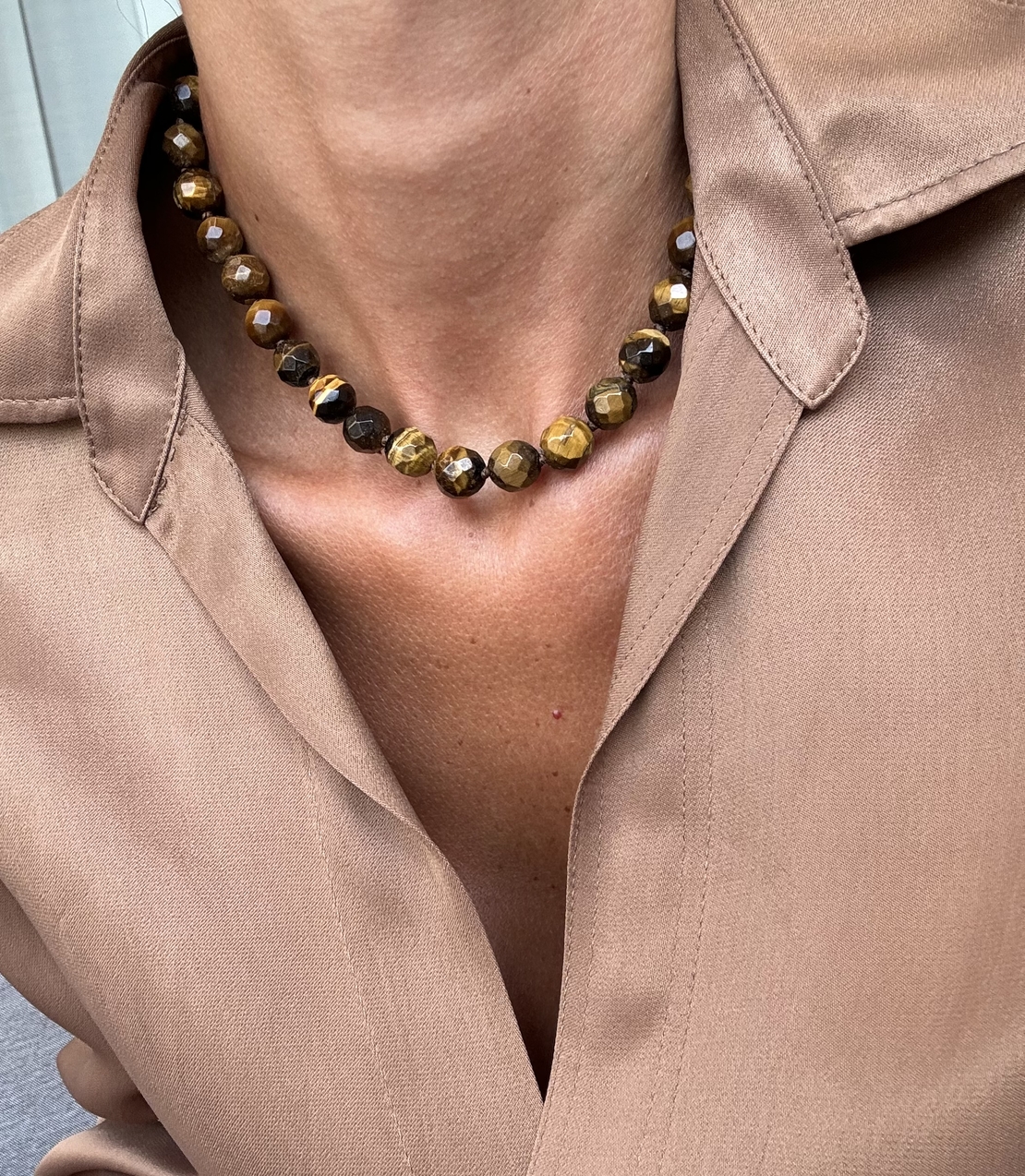 שרשרת tiger eye