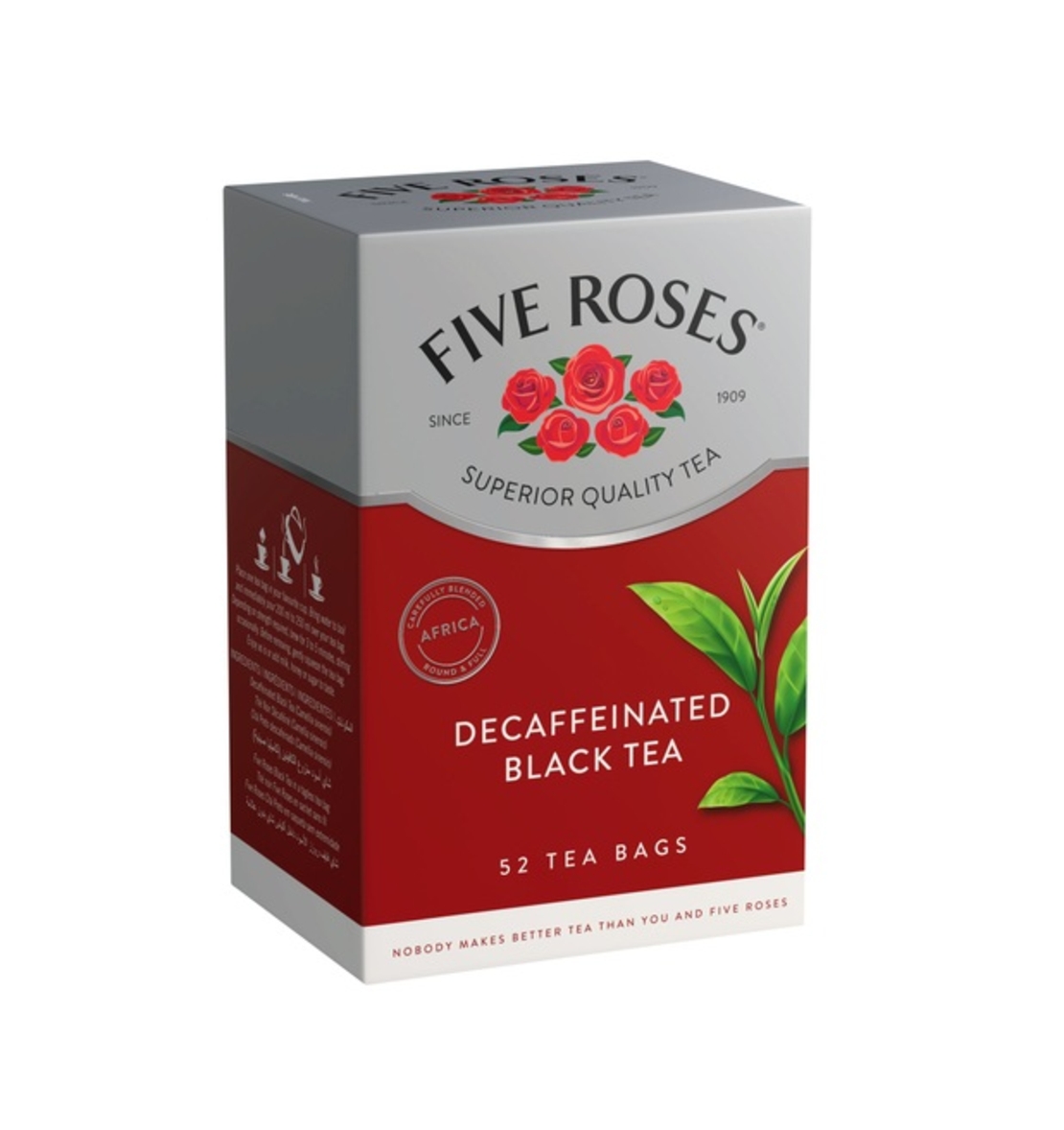 Five Roses Ceylon Tagless Decaffeinated Teabags 52's - 125g