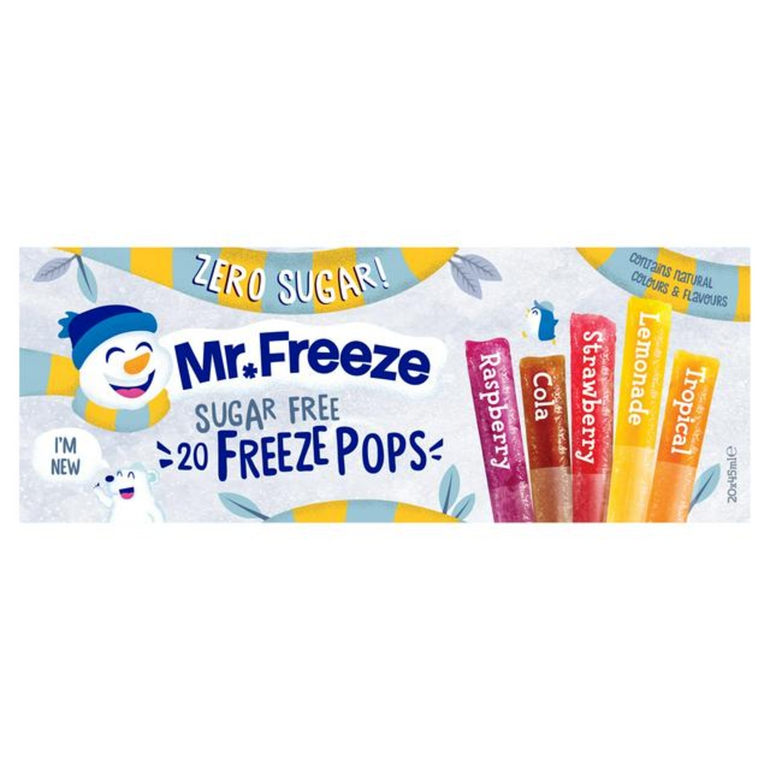 Mr Freeze 20 x 45 ml Sugar Free Freeze Pops