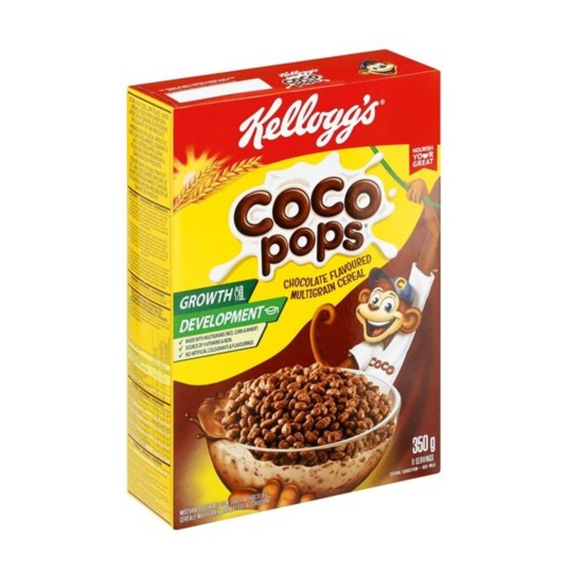 קאלוגז דגני בוקר פצפוצים בטעם שוקו 350 גר