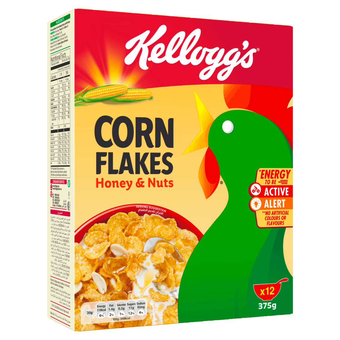 Kellogg`s Corn Flakes - Honey & Nuts 375g