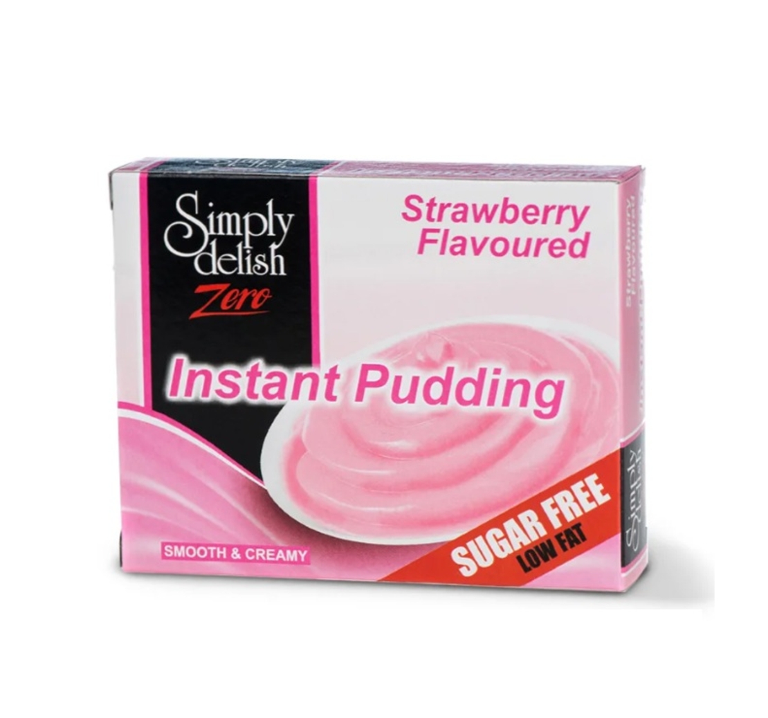 סימפלי דליש פודינ'ג בטעם תות שדה ללא סוכר 40 גר