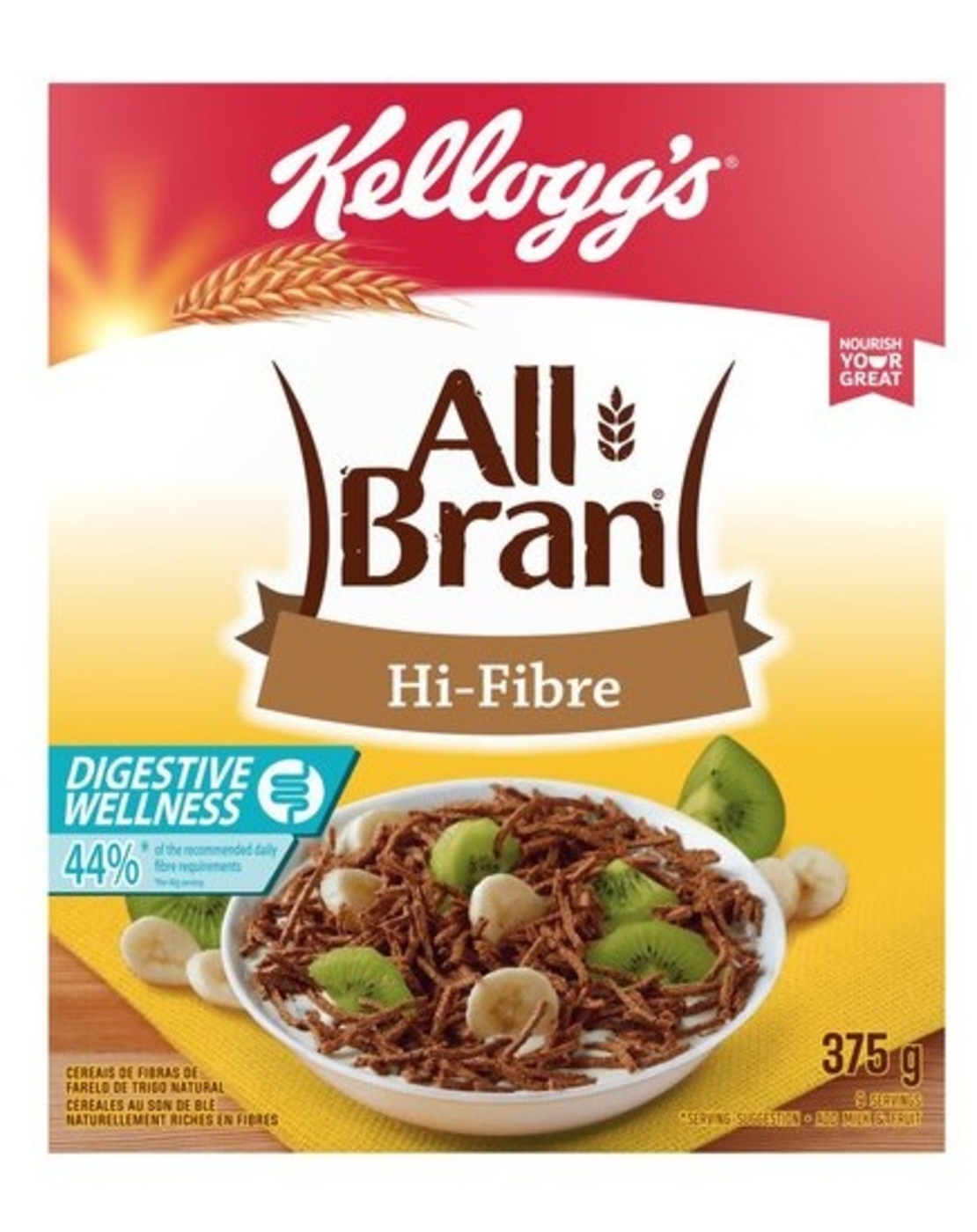 Kellogg's All Bran Hi Fiber 375 gr