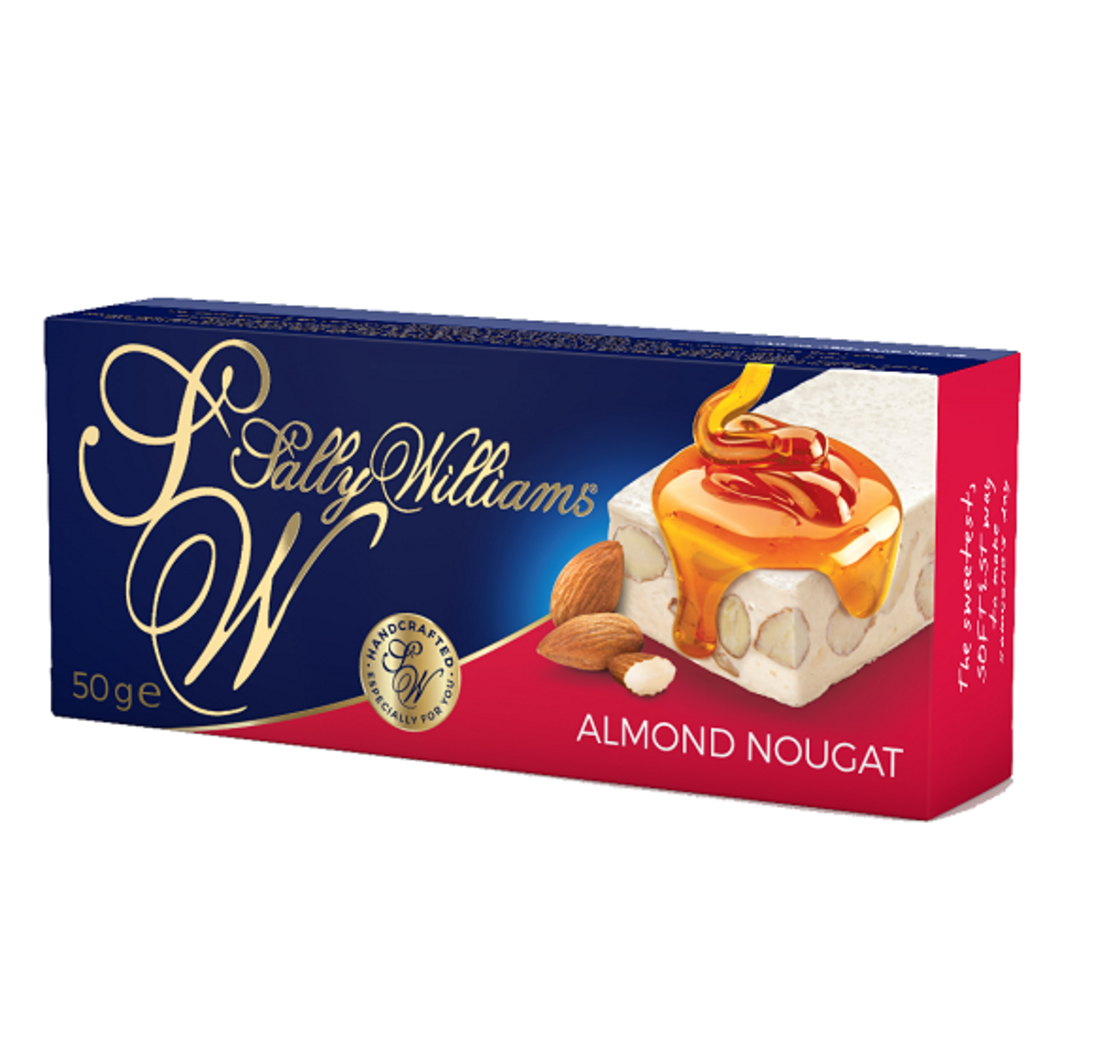 Clearance - Sally Williams Nougat Almonds 50gr
