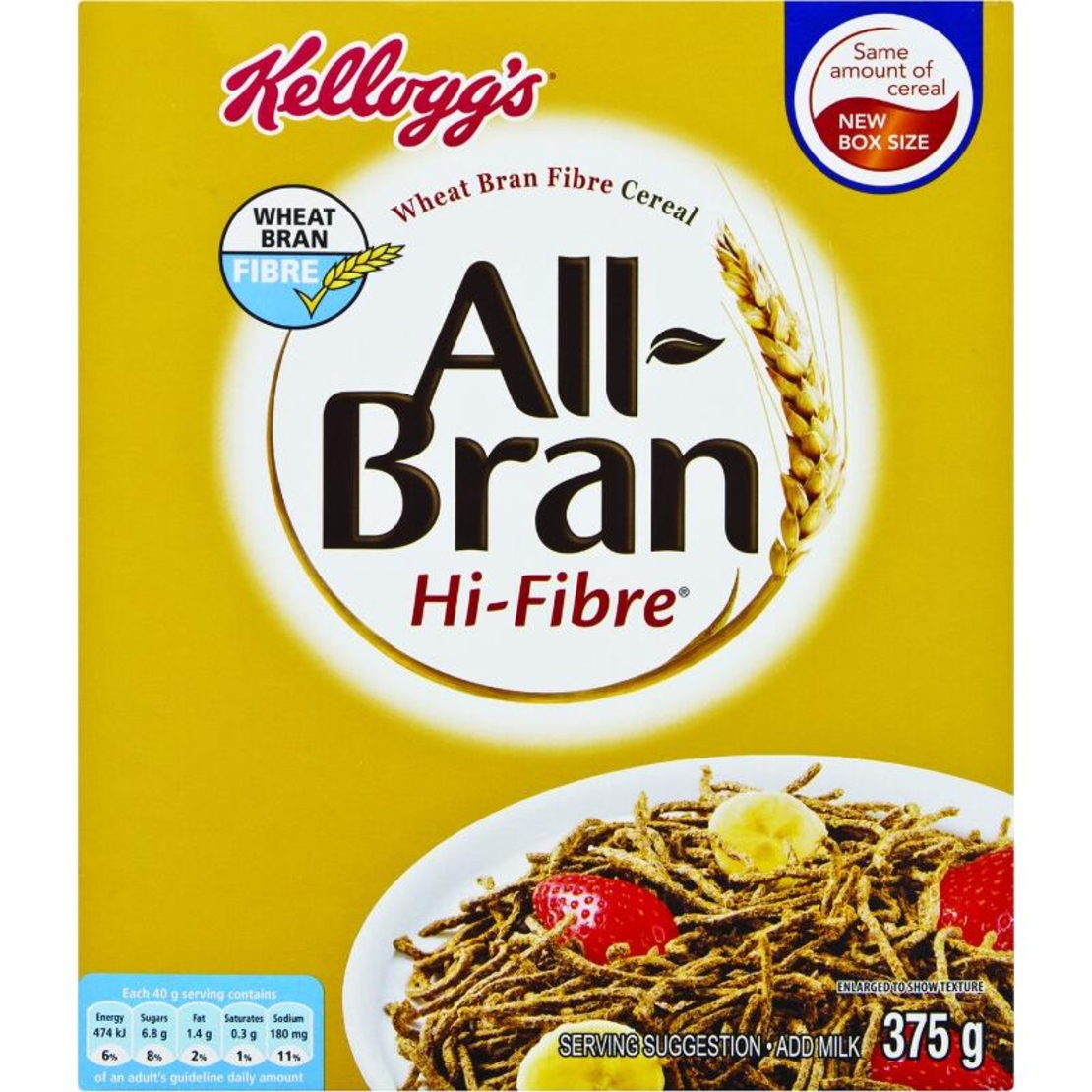 Kellogg's All Bran Hi Fiber 375 gr - Clearance