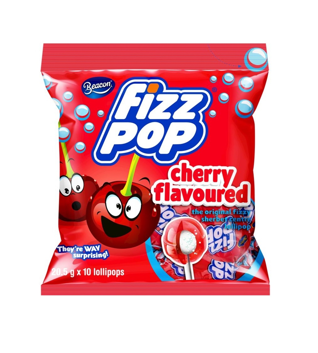 Beacon Fizz Pop Cherry Flavour 205gr