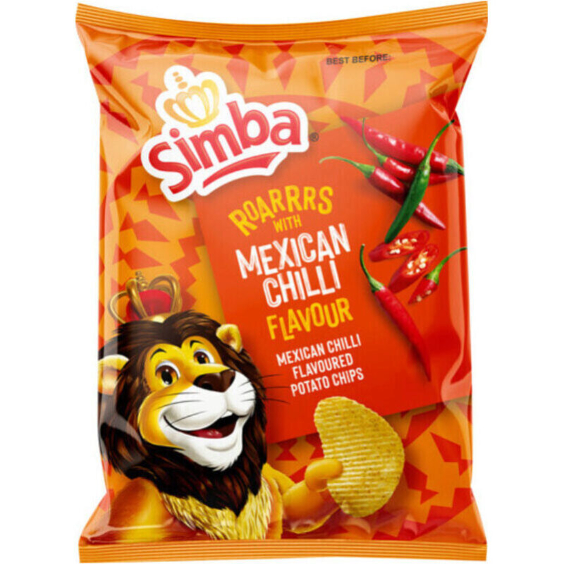Simba Mexican Chilli Potato Chips 120g