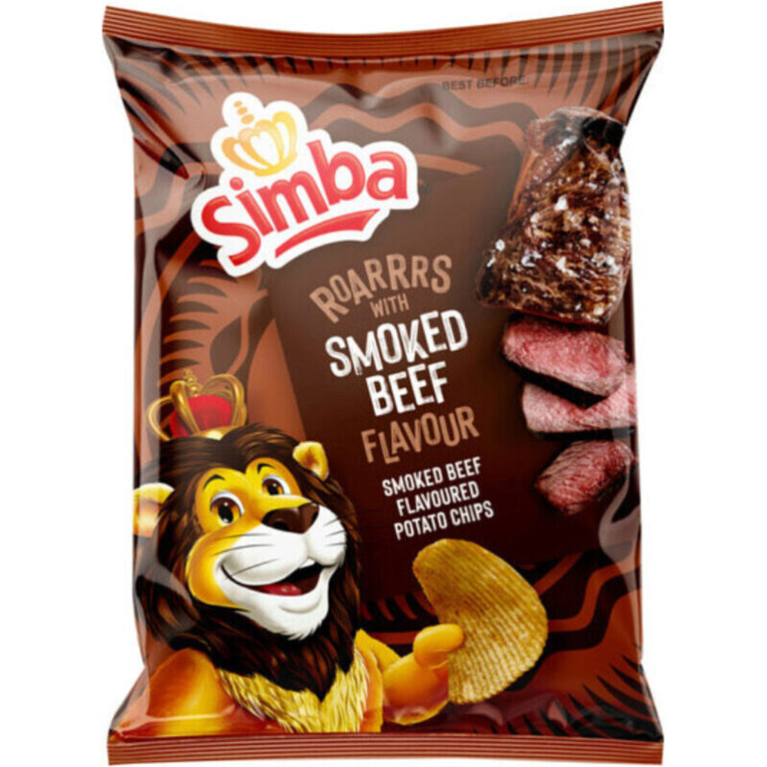 Simba Smoked Beef Potato Chips 120g