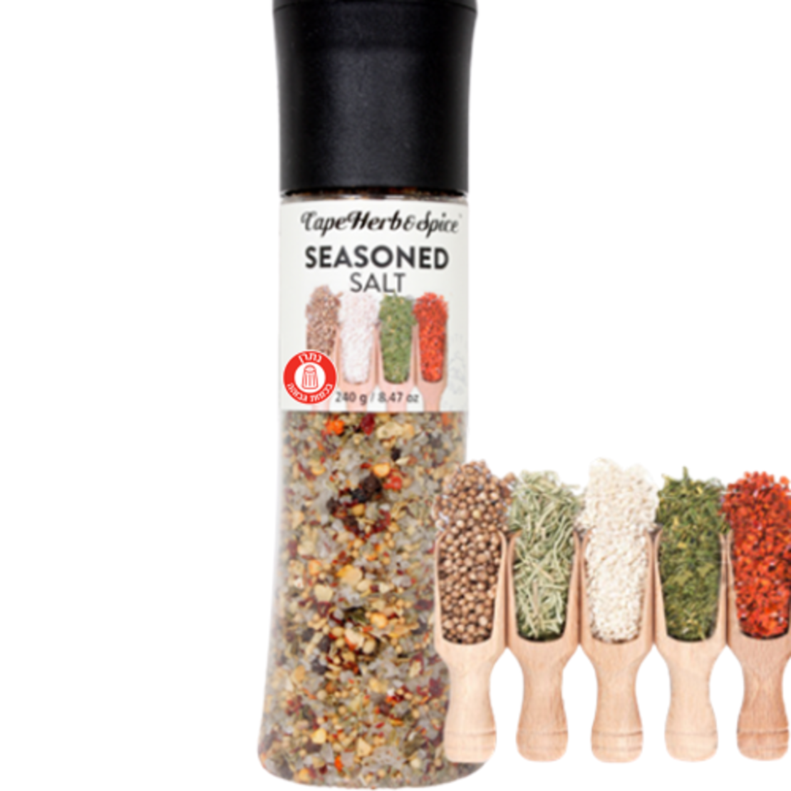 Cape Herb & Spice Seasoned Salt with Grinder 240 gr