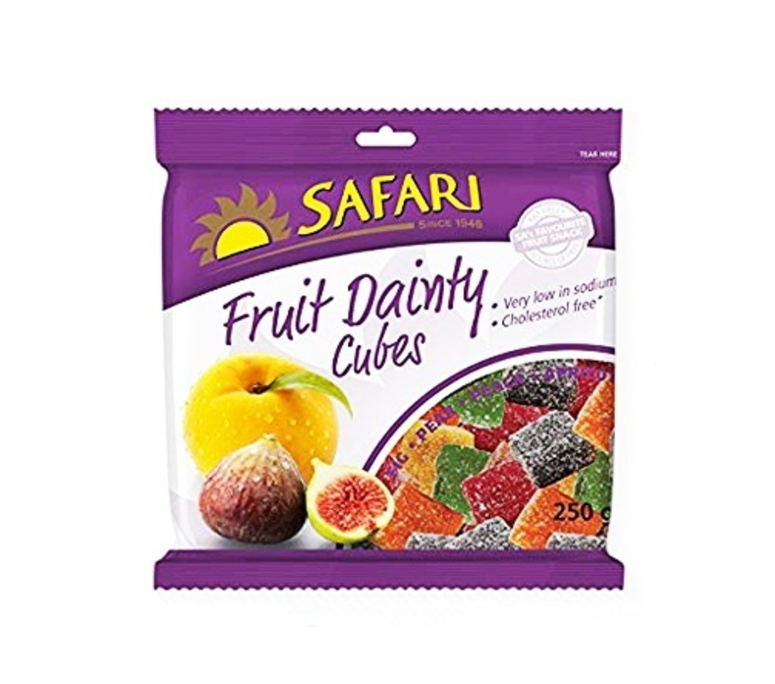 Safari Fruit Dainty Cubes 250gr