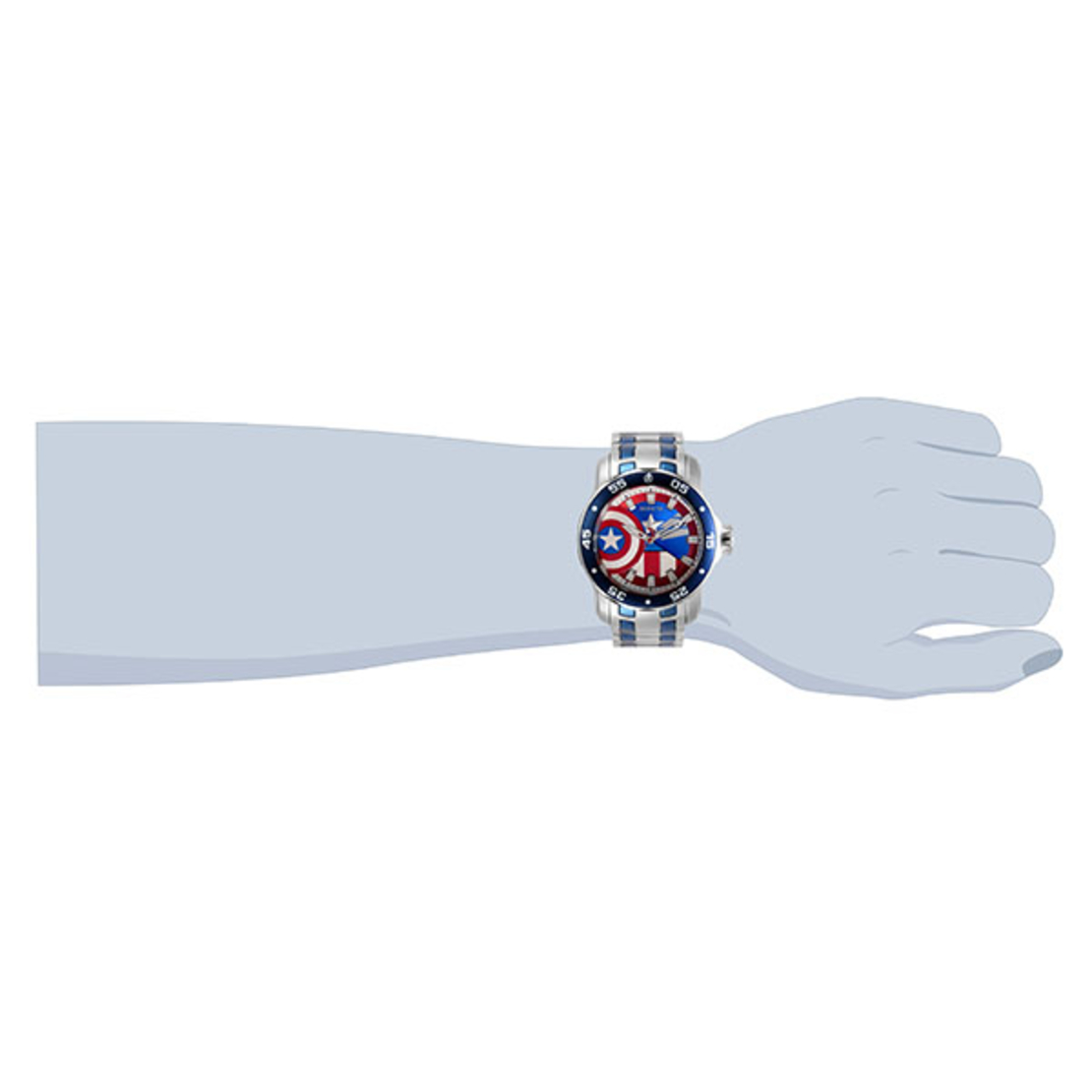 שעון Invicta Marvel Captain America לגבר דגם 32413
