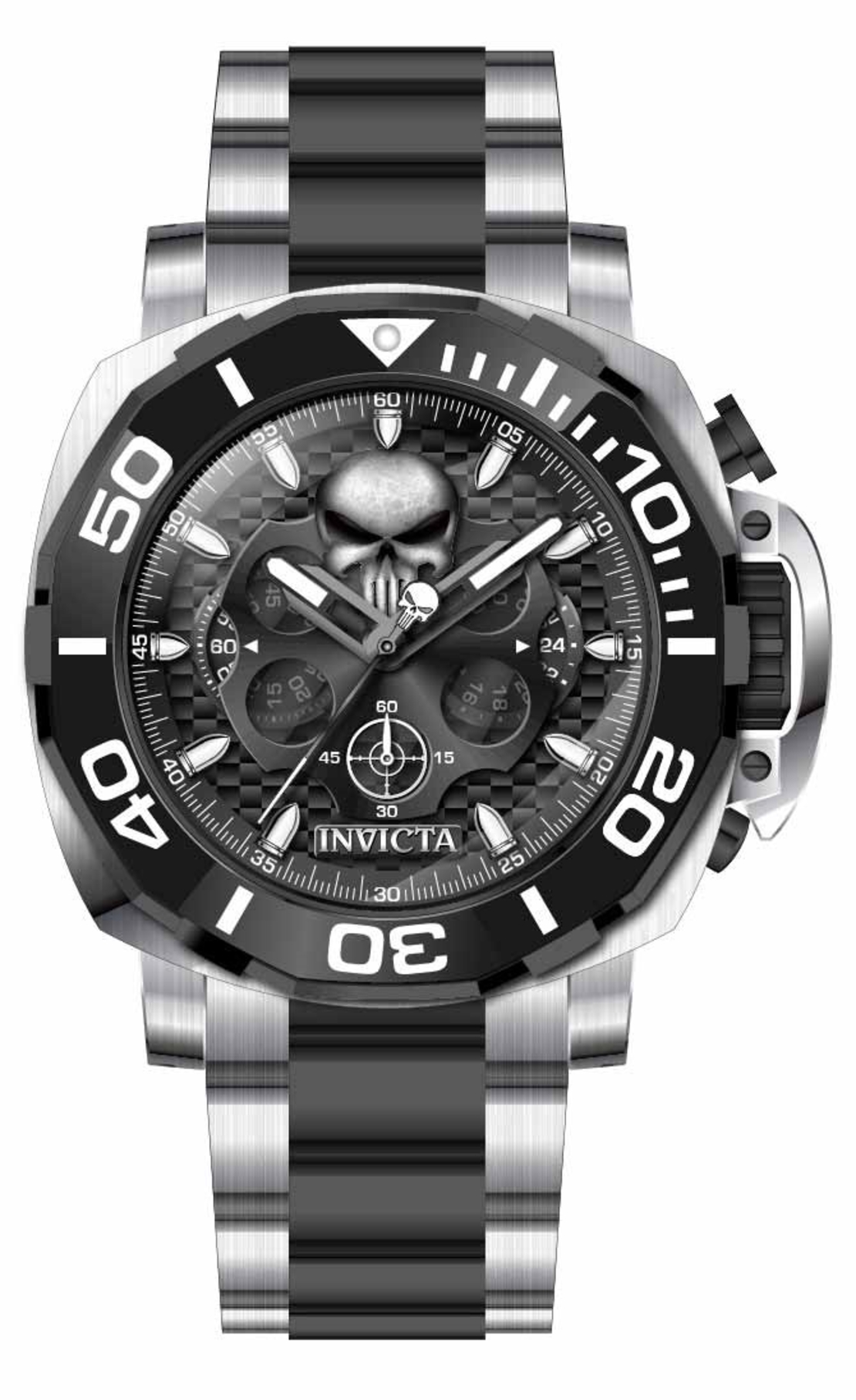 שעון Invicta Marvel Punisher לגבר דגם 35094