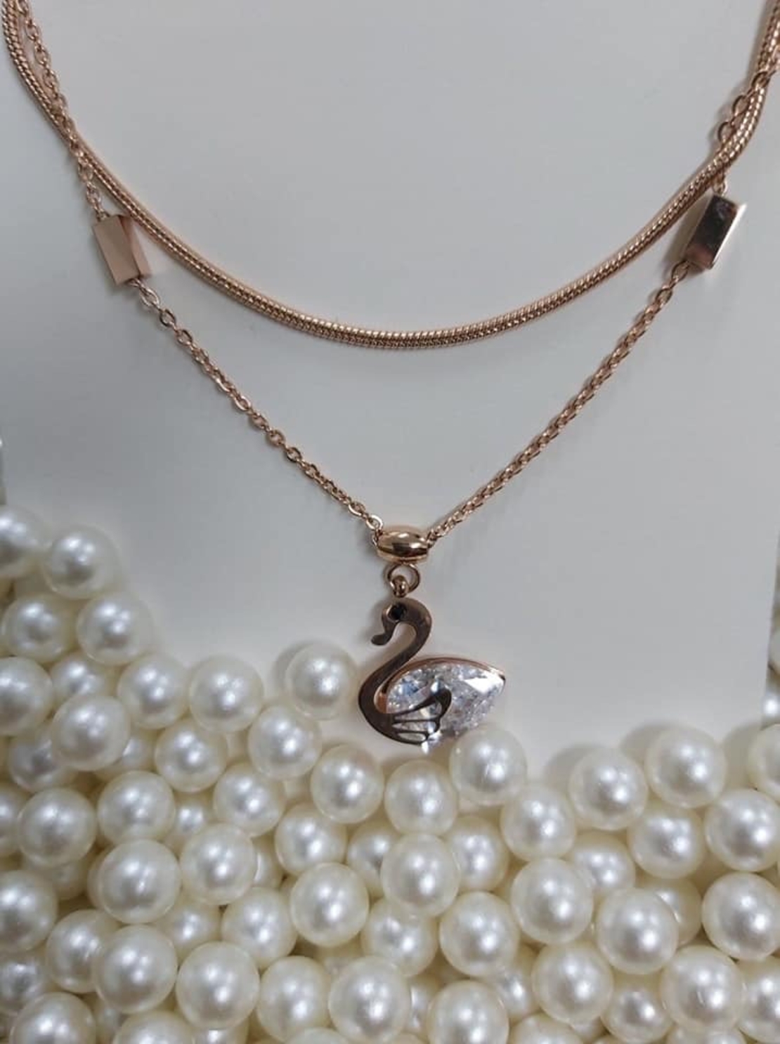 שרשרת ברווז swarovski