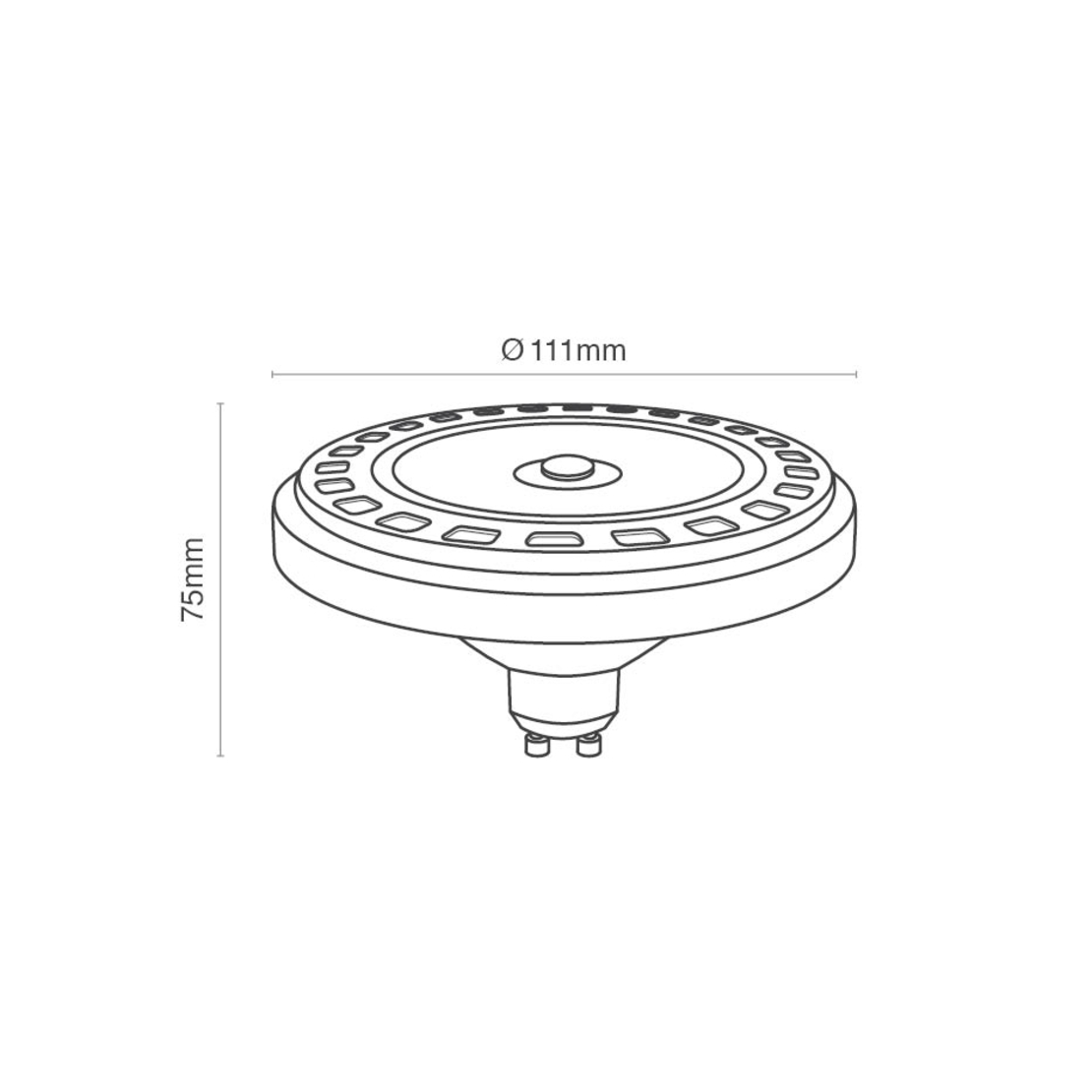 נורת לד 220V 15W GU-10 QR לעמעום