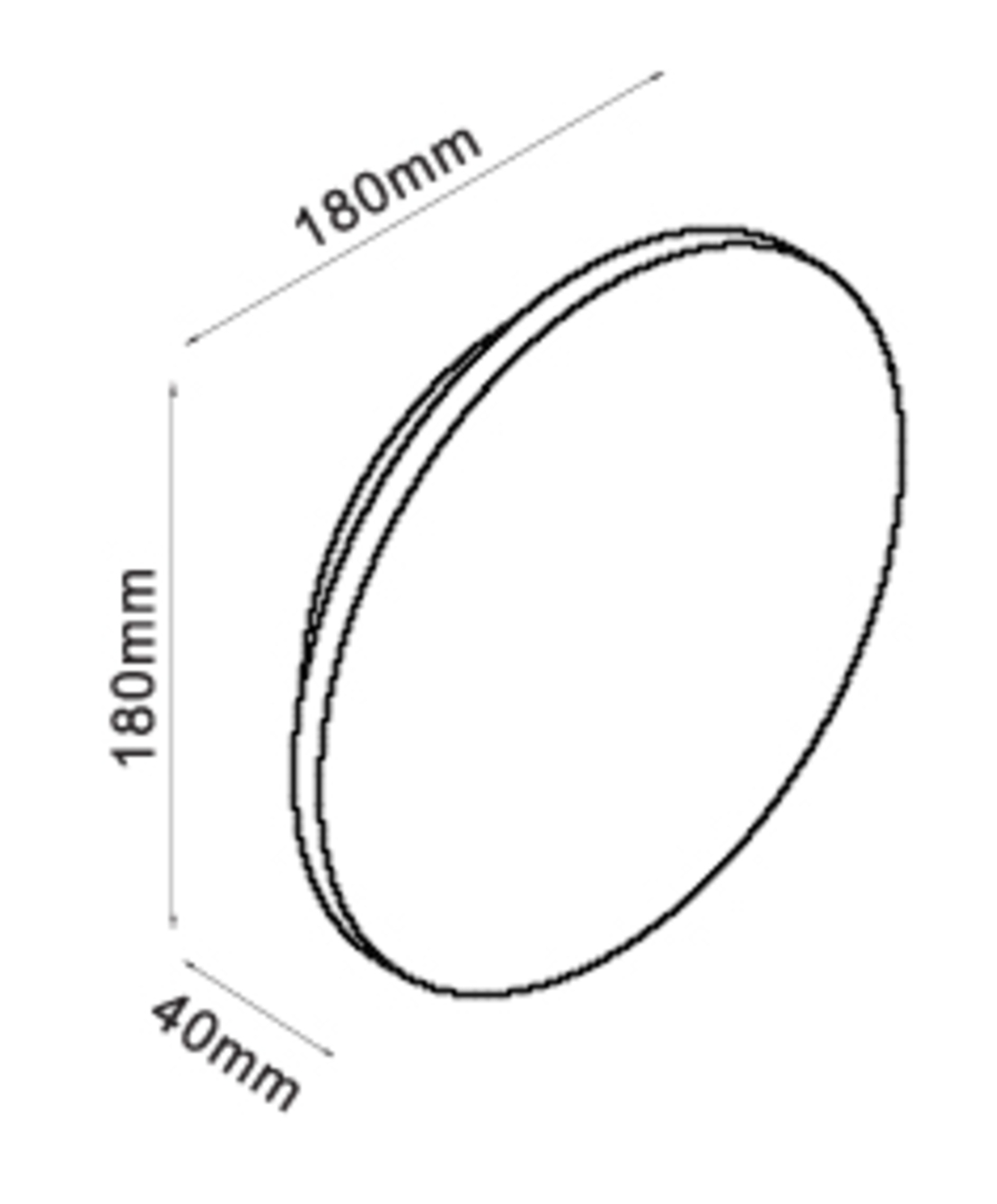 גוף תאורה צמוד קיר MOON