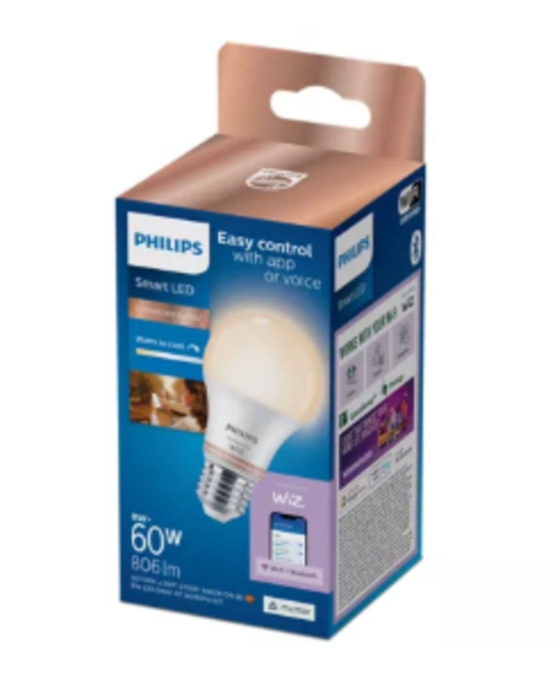 נורה חכמה Philips Smart LED A60 8.5W