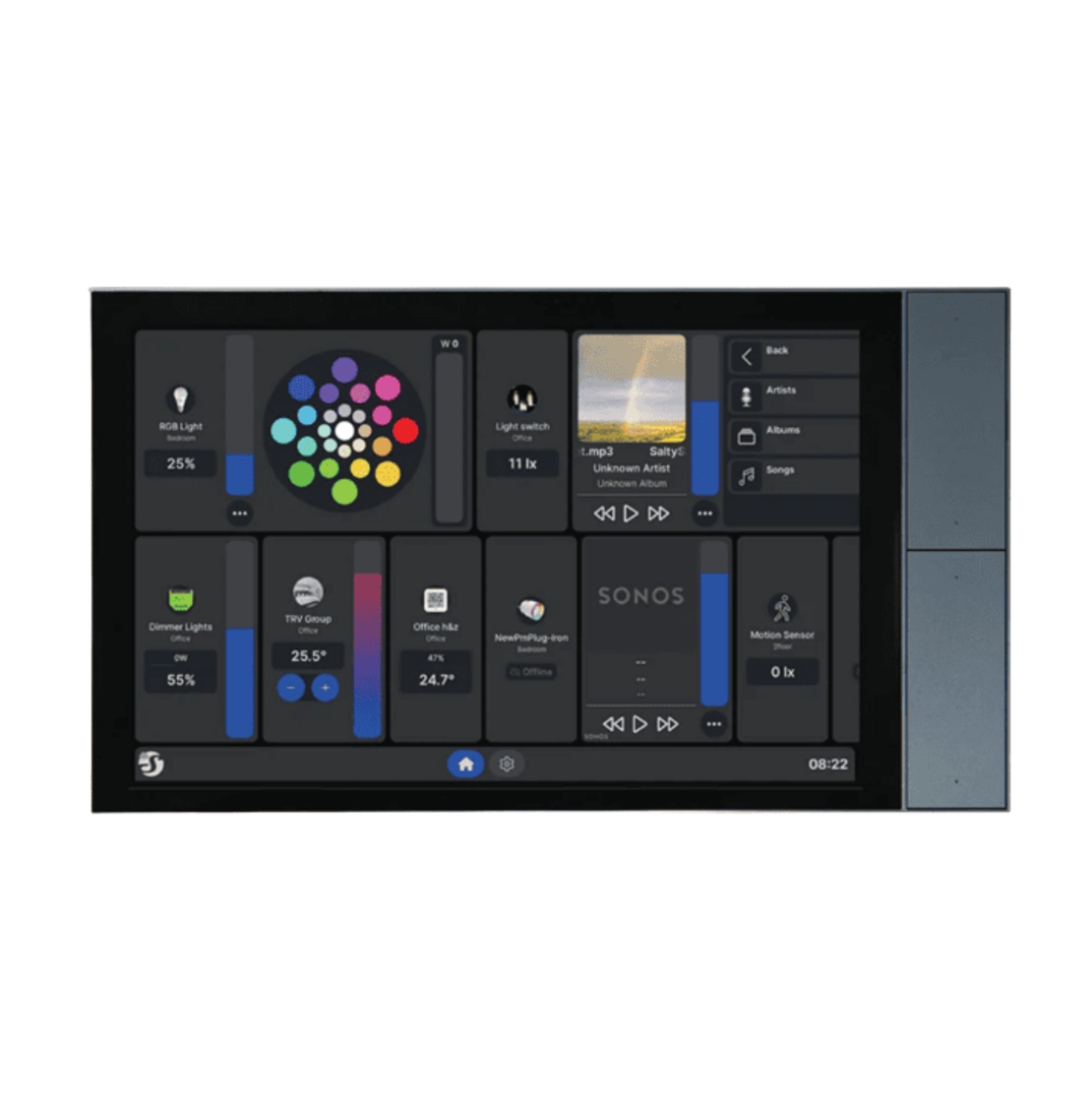 מסך שליטה חכם עם מסך מגע Shelly Wall Display XL