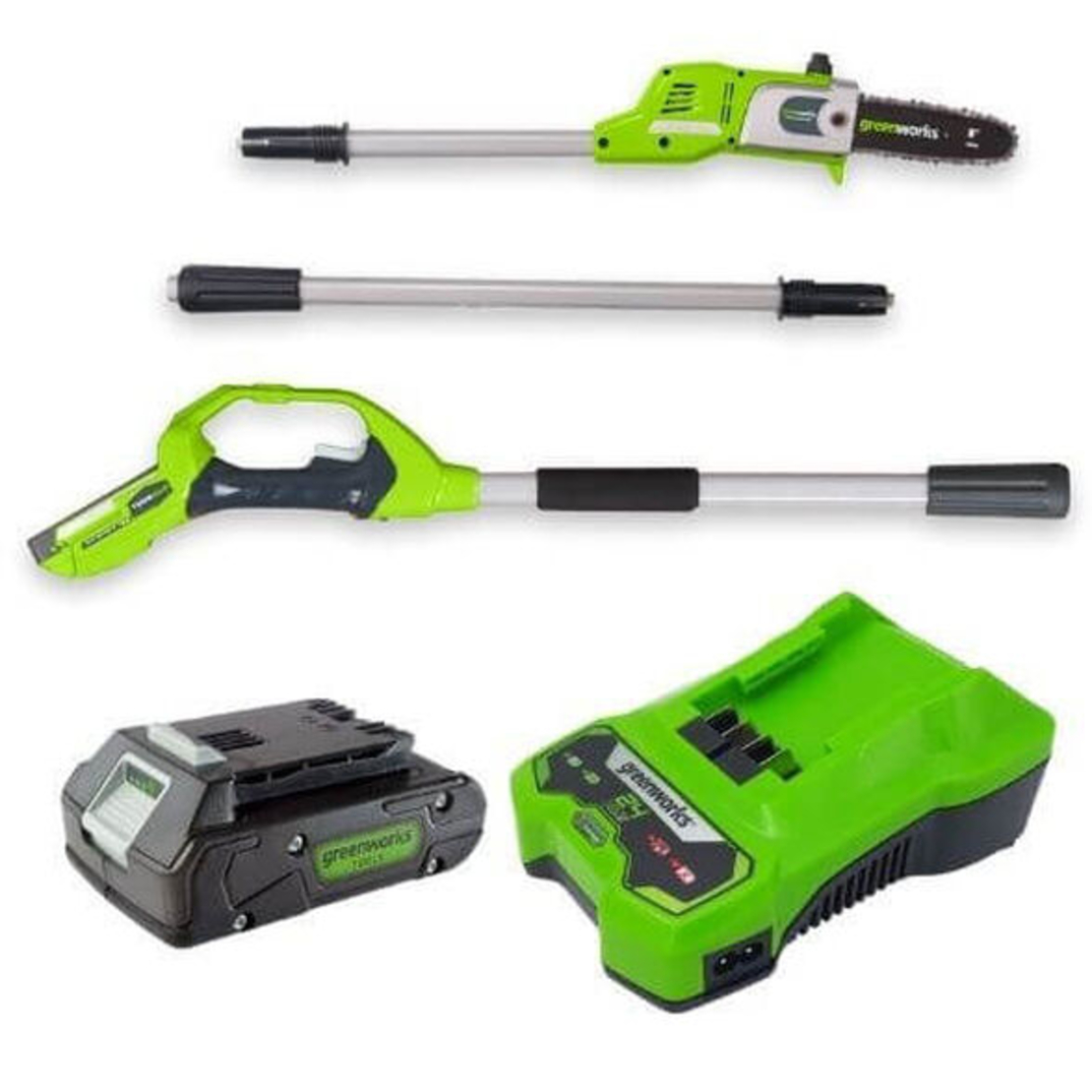 מארז מסור שרשרת גבהים greenworks 24V