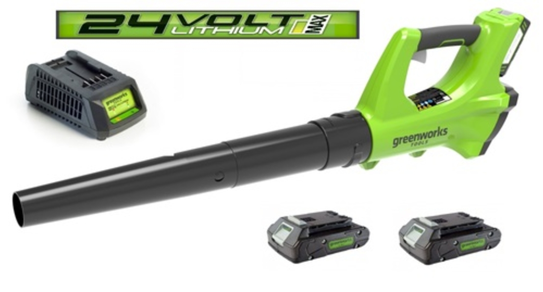 מארז מפוח נטען greenworks 24V