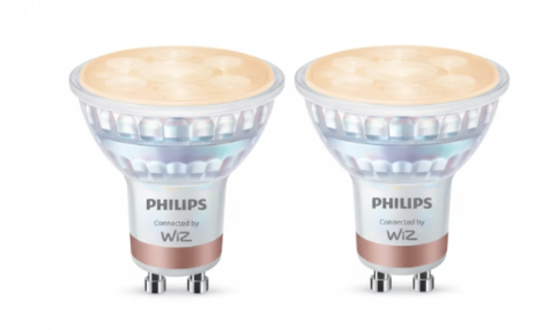 מארז 2 נורות דקרויקה חכמות Philips Smart LED Spot GU10 4.7W