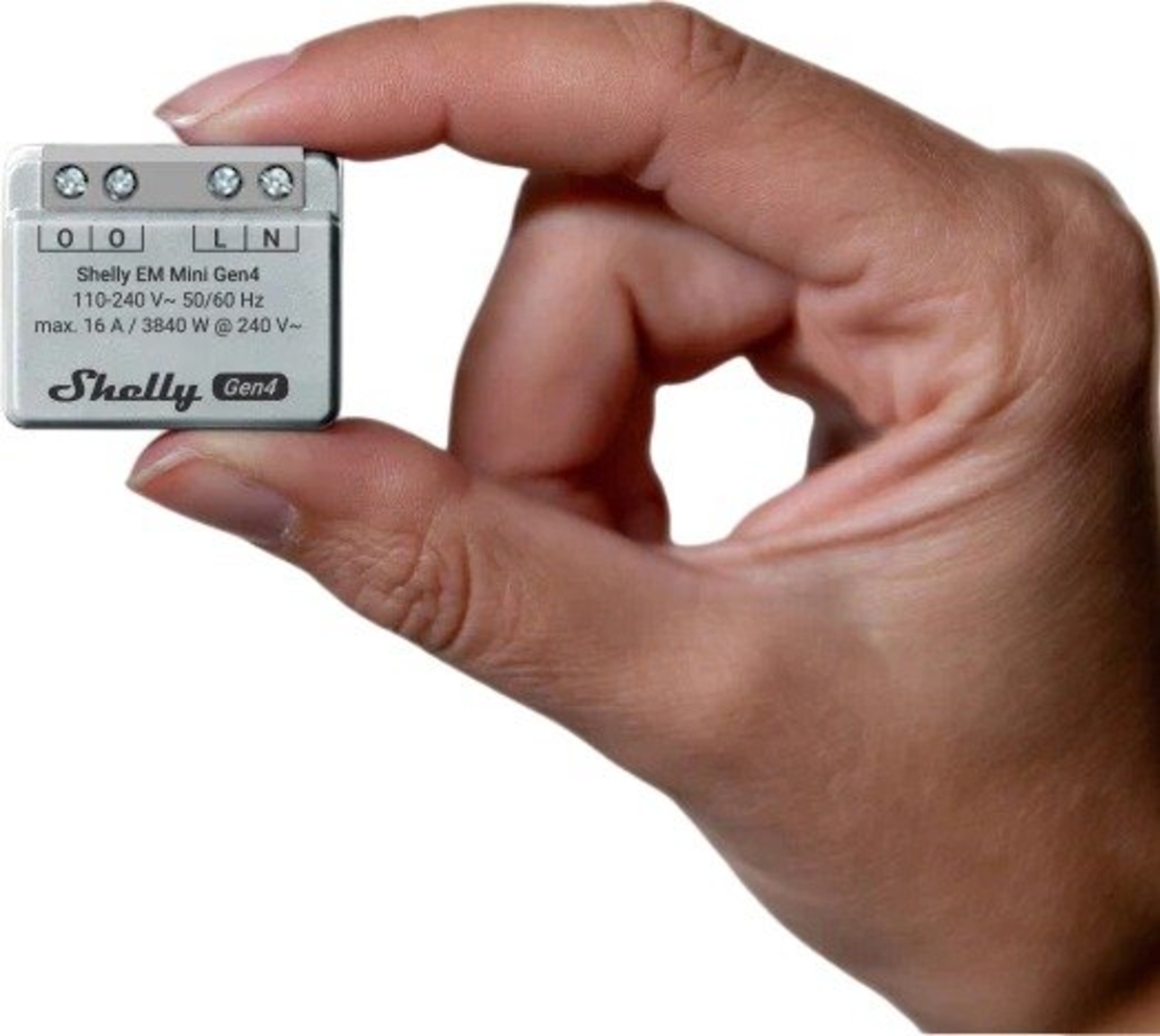 מד צריכת חשמל אלחוטי חכם Shelly EM Mini Gen4