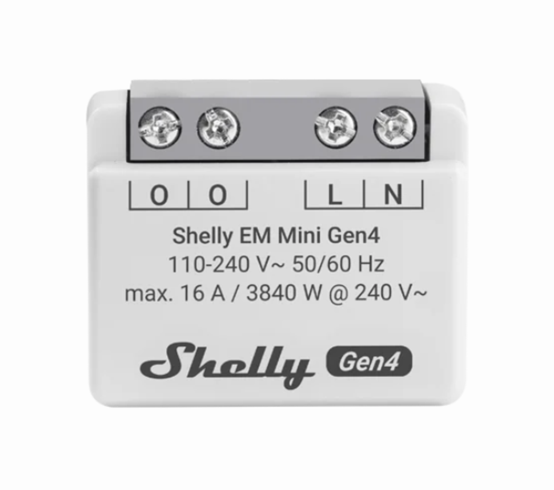 מד צריכת חשמל אלחוטי חכם Shelly EM Mini Gen4