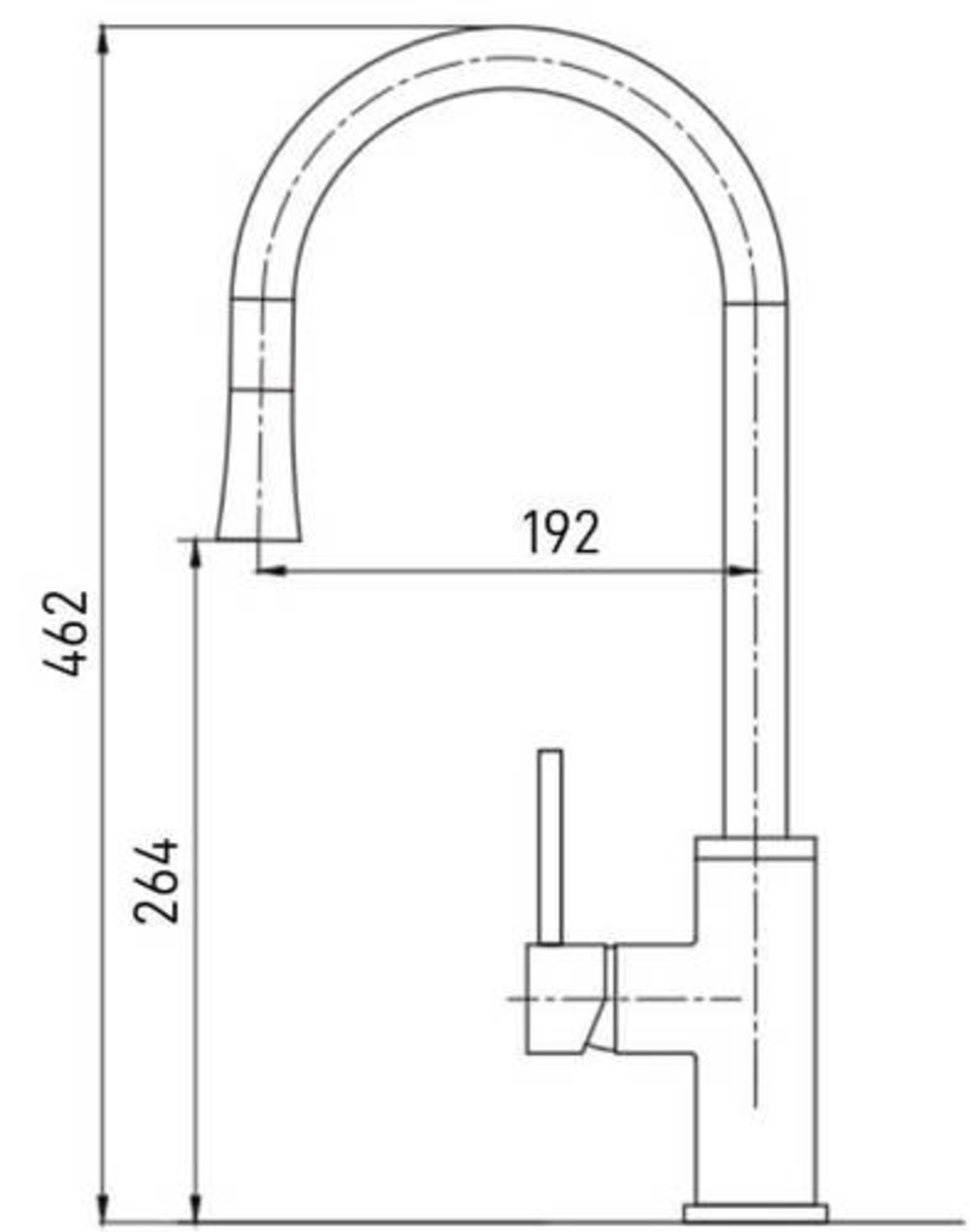 ברז מטבח נשלף BELL 