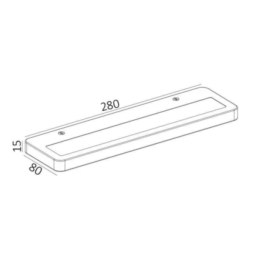 גוף תאורה צמוד קיר 35W Shelf