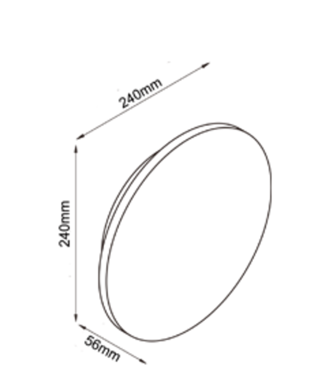 גוף תאורה צמוד קיר MOON