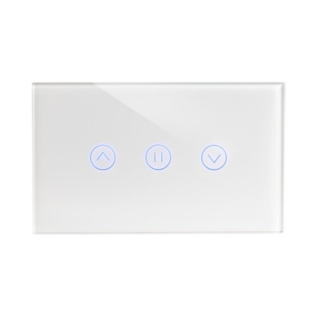 מתג טאץ' חכם לתריס זכוכית לבנה 3 מודול ZIGBEE