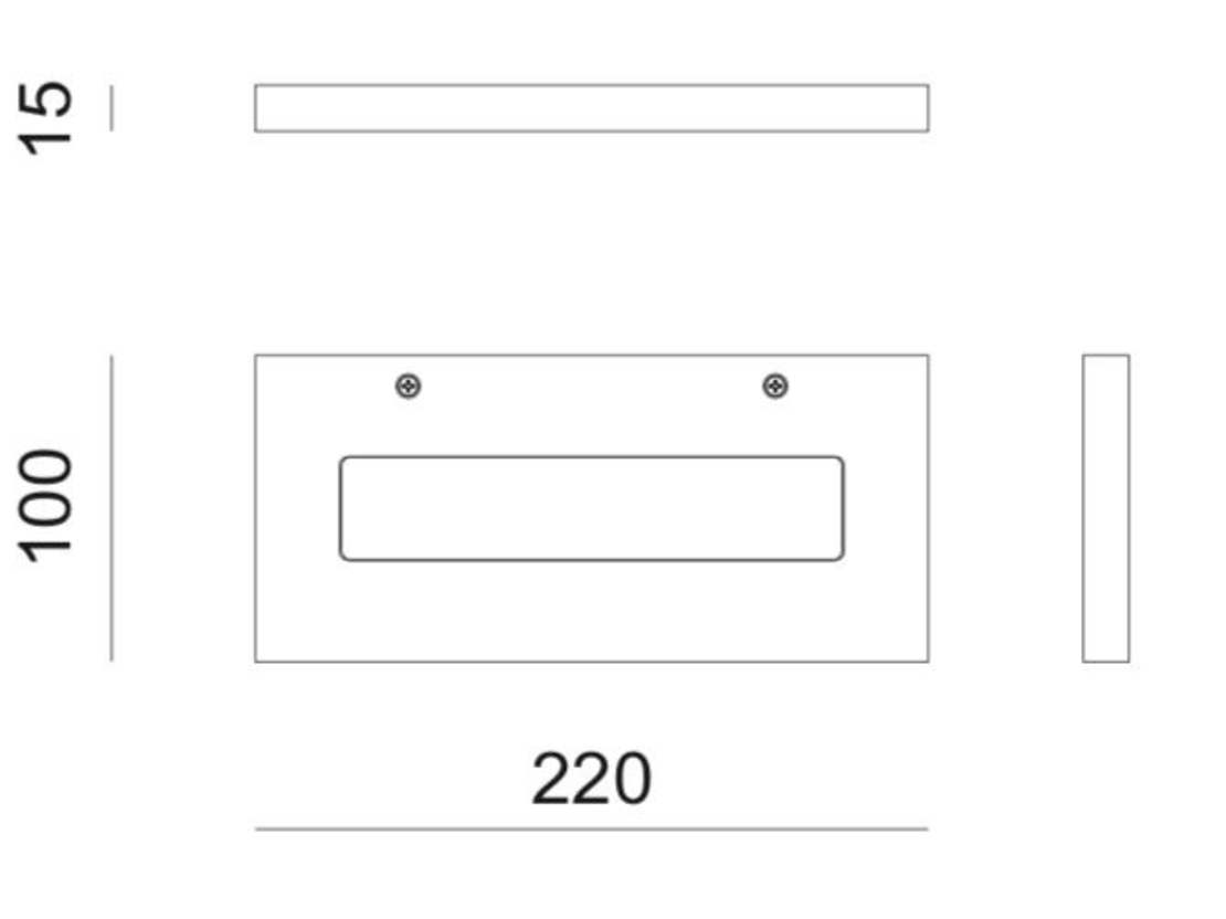 גוף תאורה צמוד קיר 25W Shelf