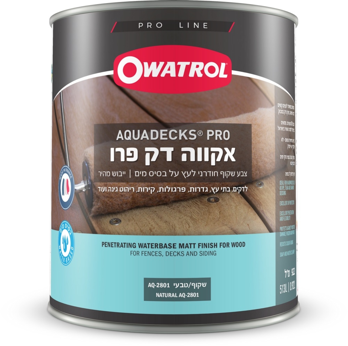 אקווה דק פרו – צבע חודרני לעץ על בסיס מים Owatrol