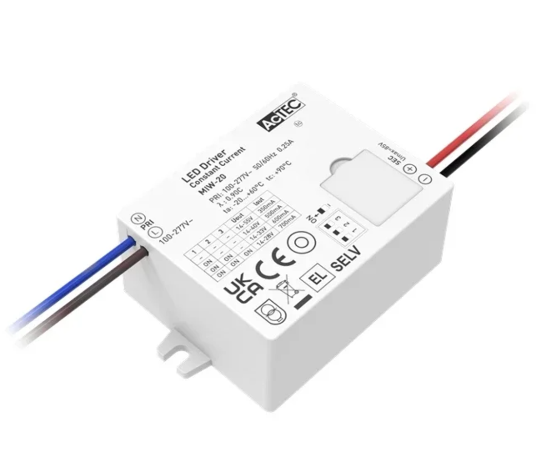 דרייבר AcTEC On/Off עד 20W מולטי זרם 350mA-700mA