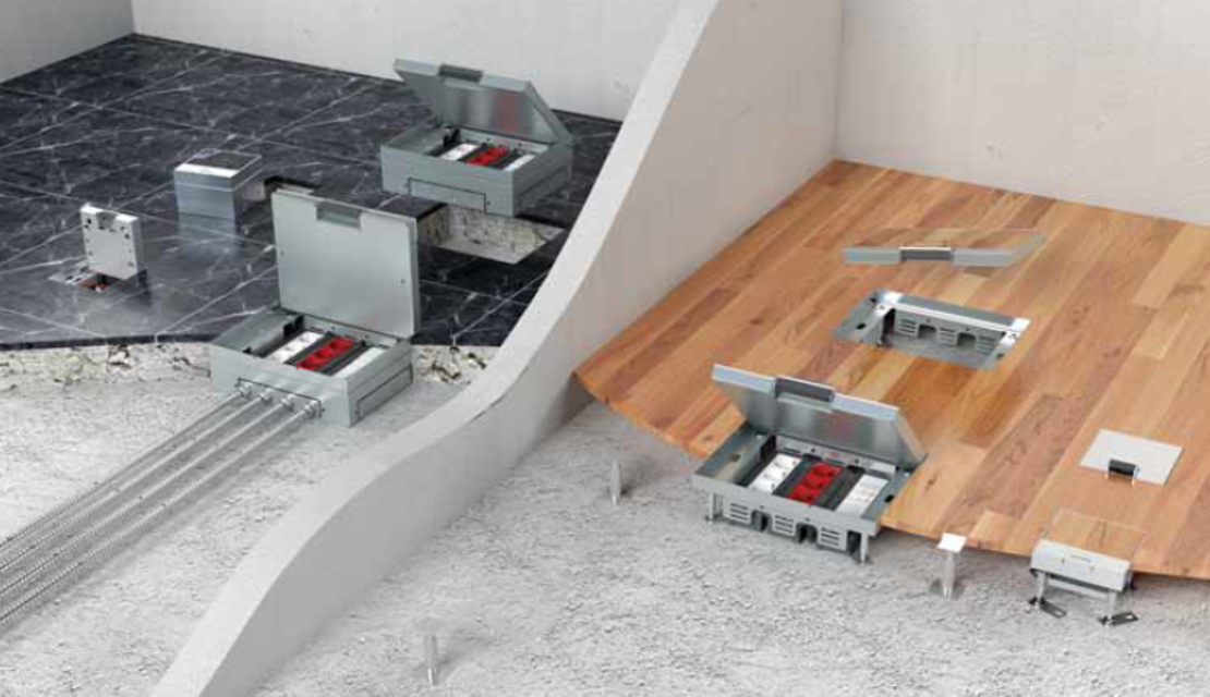 קופסת שקעים לרצפה יבשה