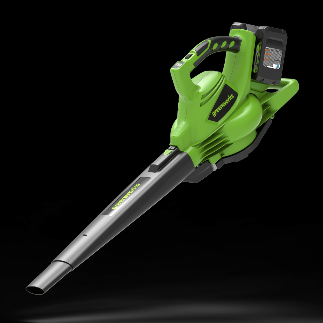 מארז מפוח / שואב עלים greenworks 48v