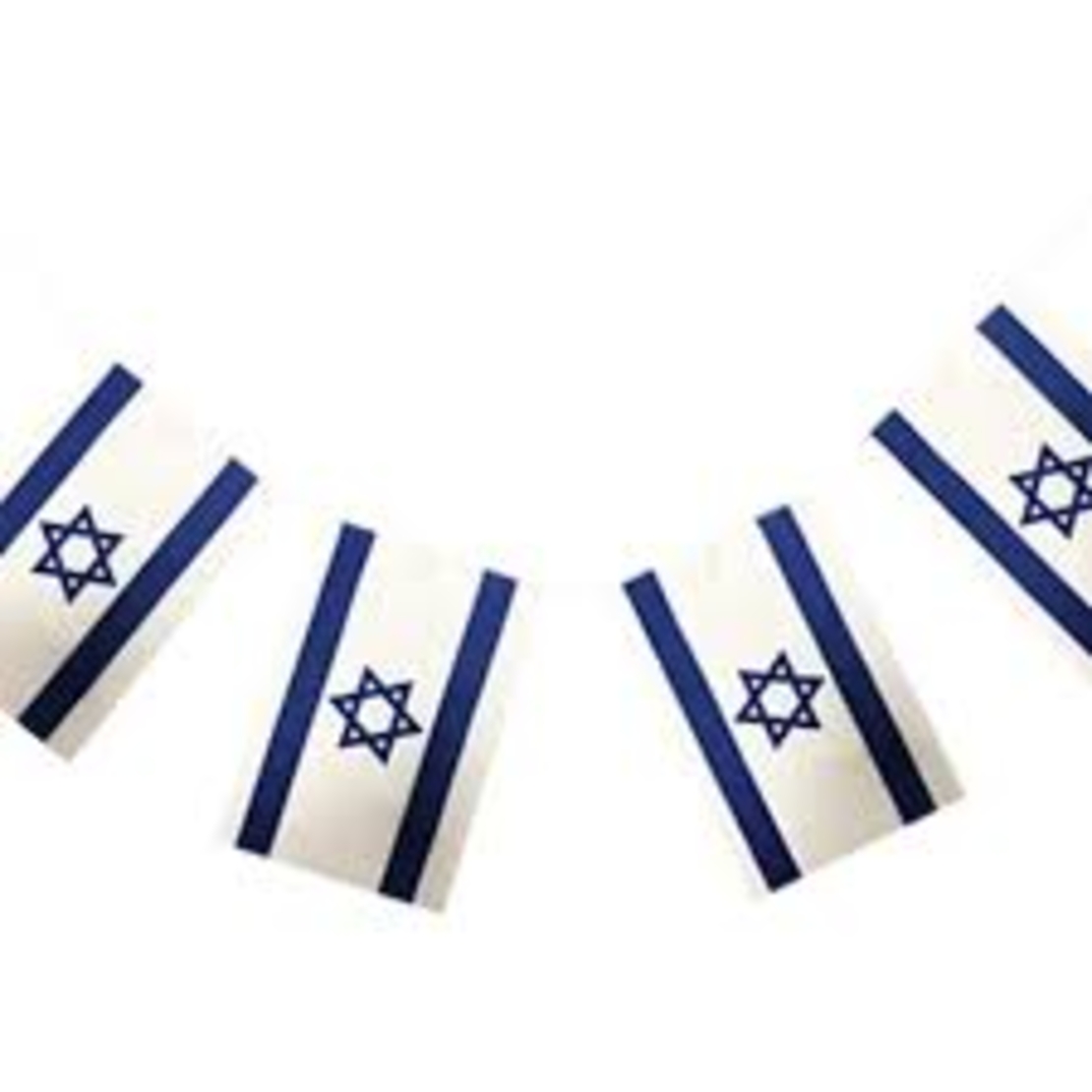 דגל ישראל בשרשרת 4 מ' ( דגל גדול )