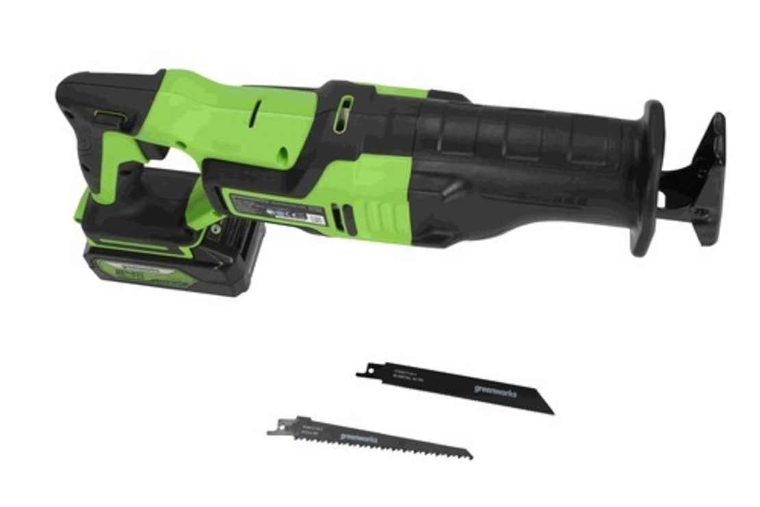 מסור חרב נטען 24V - גוף בלבד  greenworks