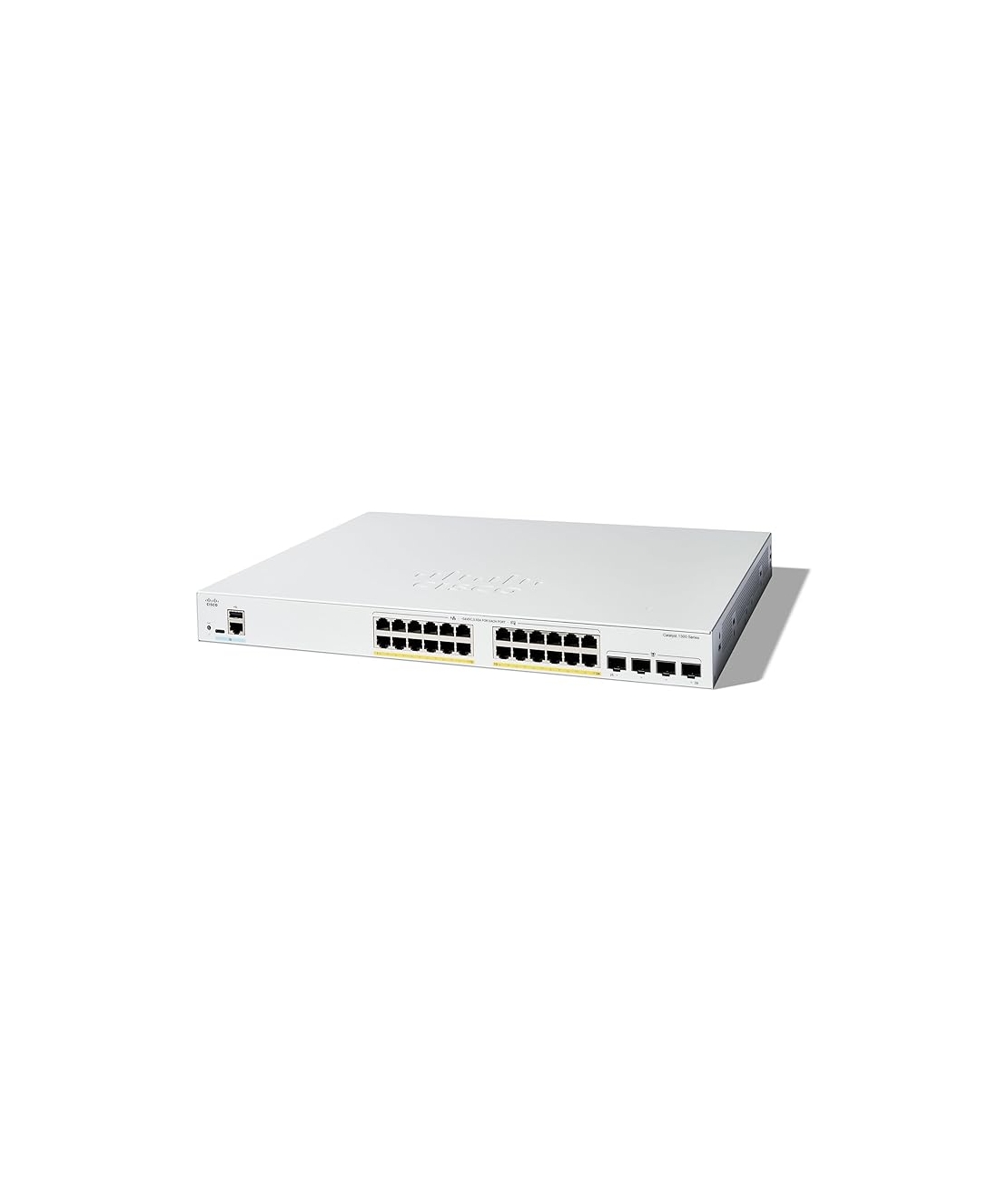 מתג מנוהל, 24 יציאות, Cisco Catalyst C1300-24FP-4G