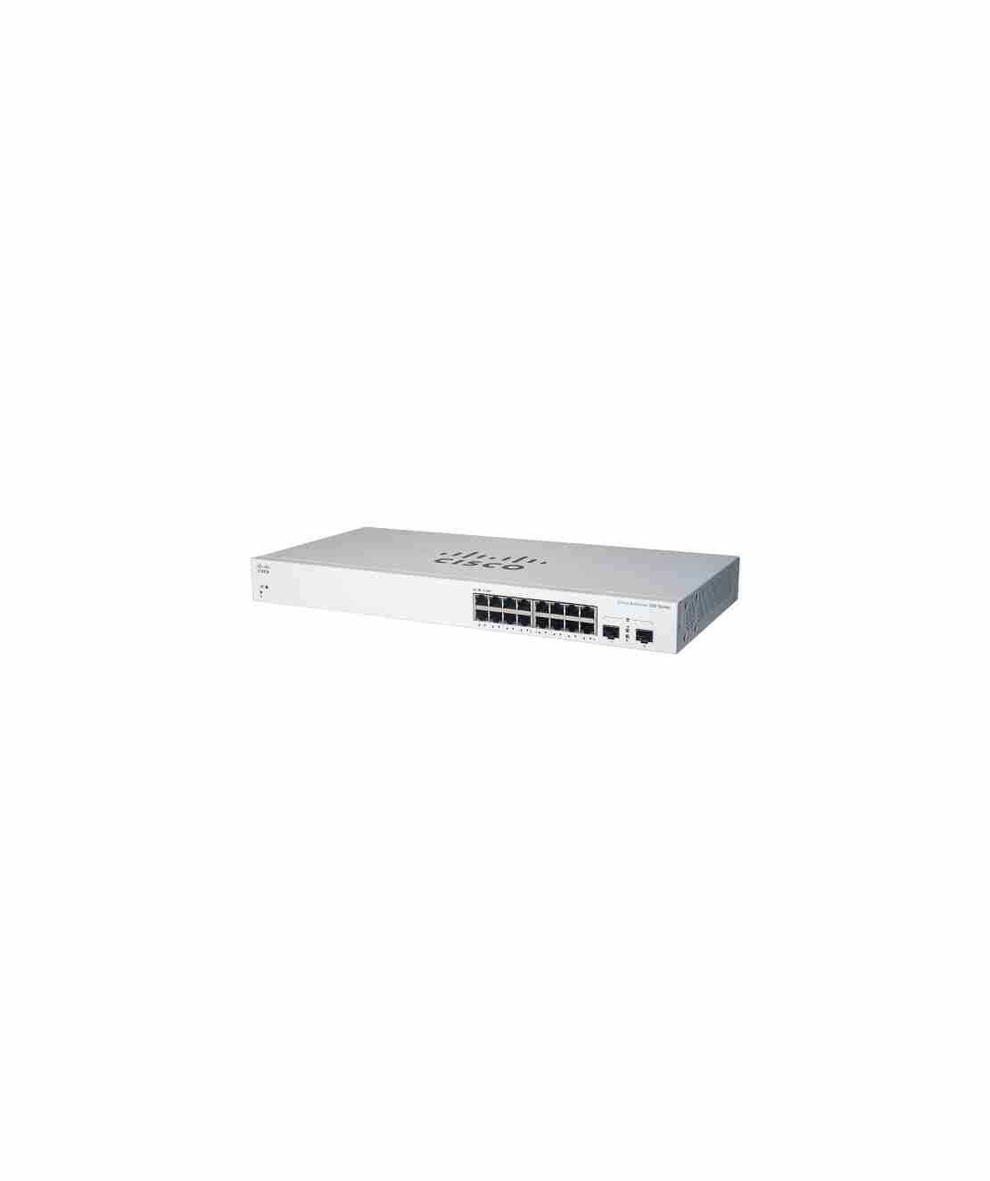 Cisco Business 16-Port Gigabit PoE RJ45 + 2-Port Gigabit SFP CBS220-16P-2G-EU