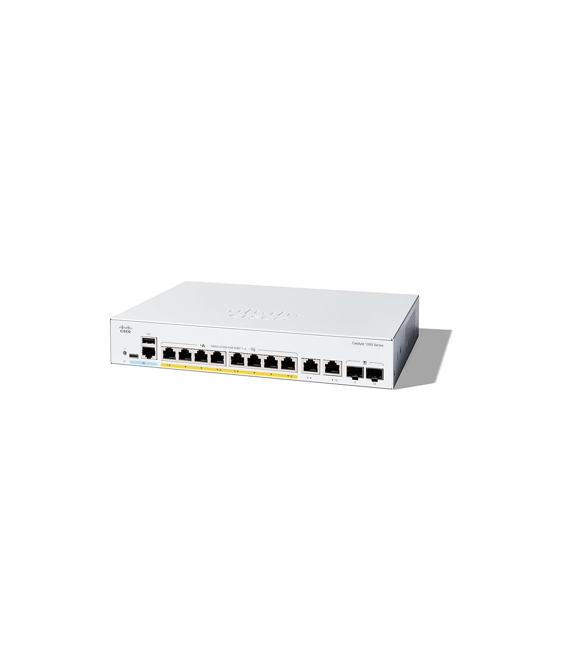 מתג חכם, 8 יציאות, Cisco Catalyst Combo C1200-8P-E-2G