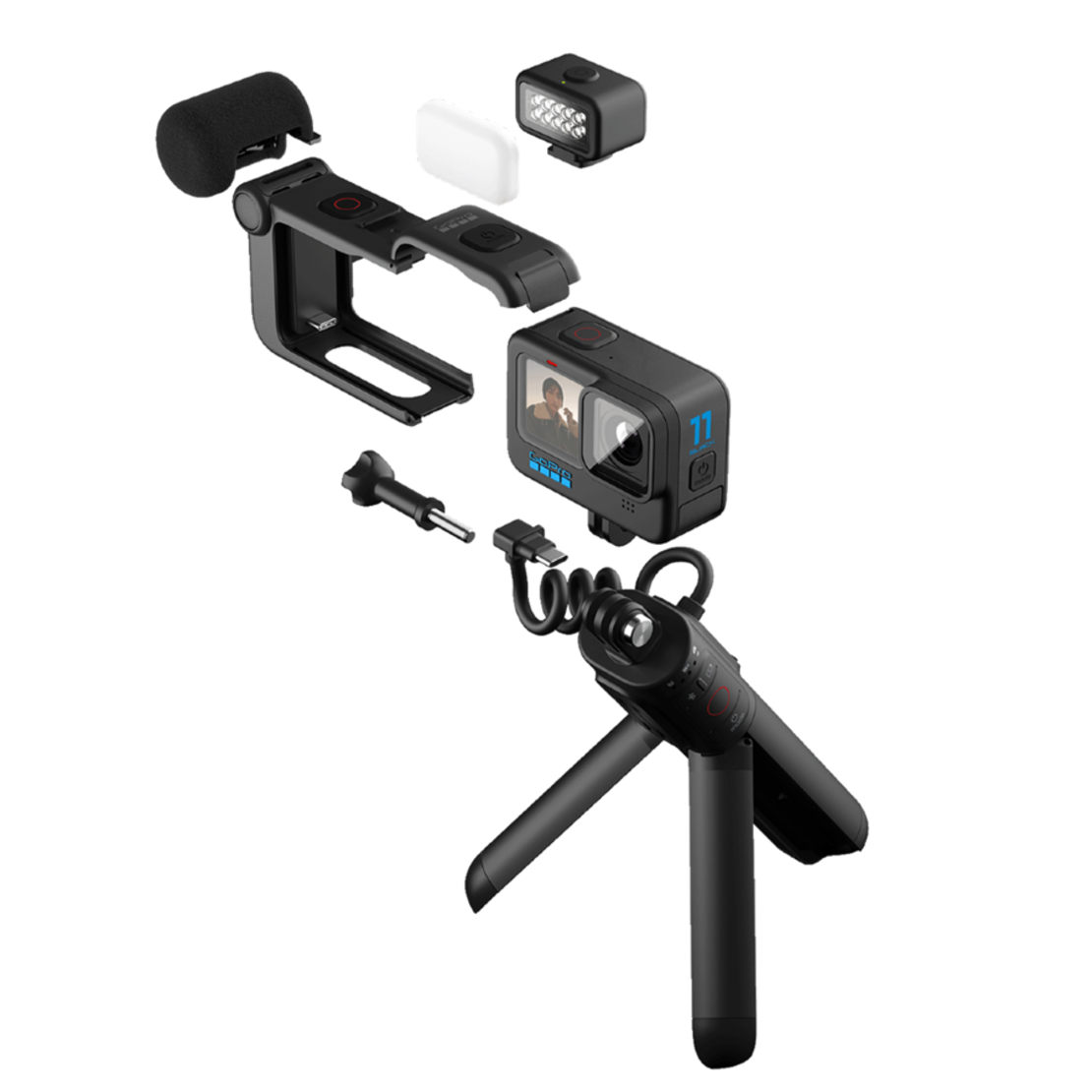 מצלמת אקסטרים GoPro HERO11 Black Creator Edition Bundle