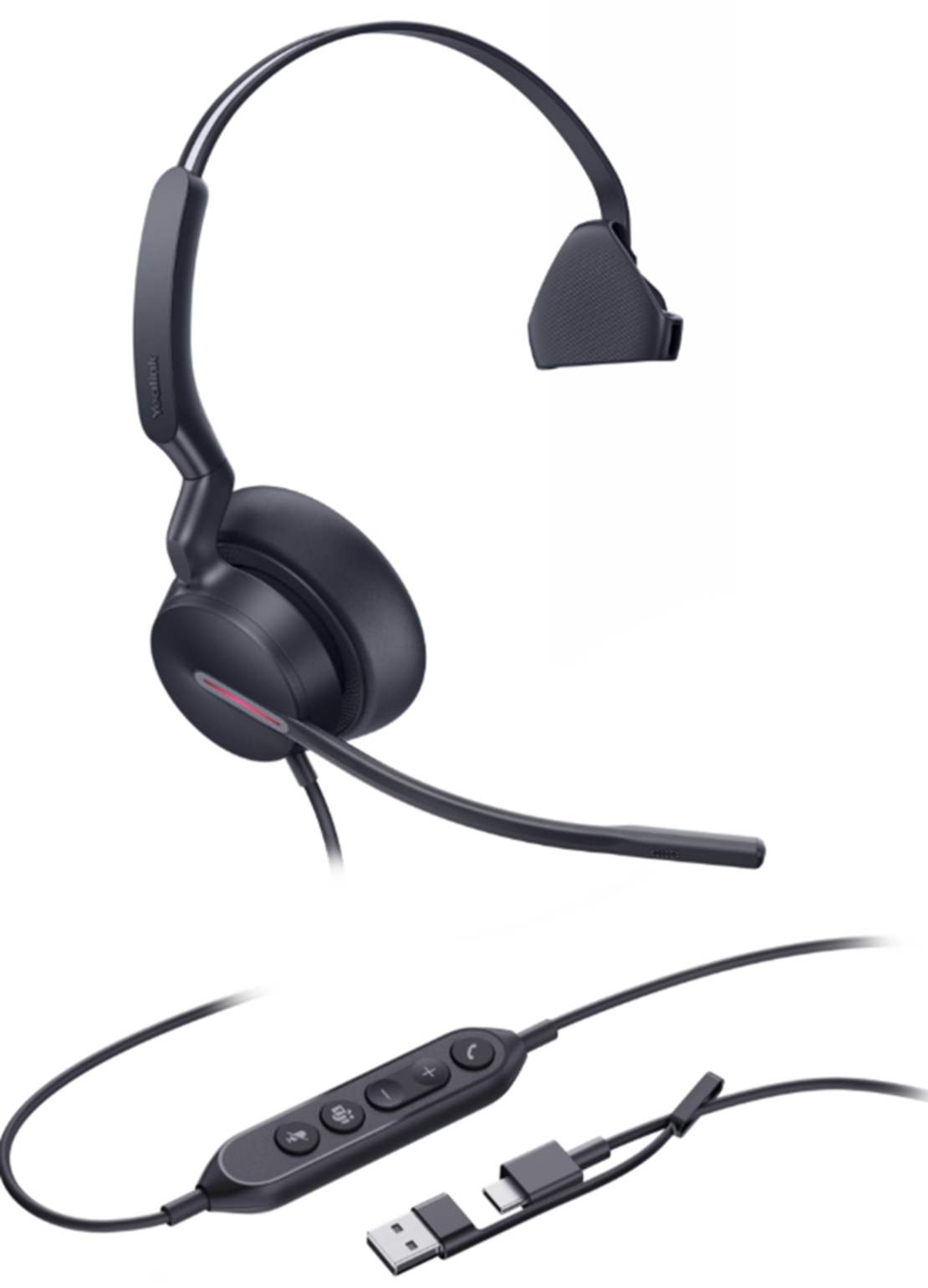 מערכת ראש למחשב Yealink UH46 Dual Teams USB C/A