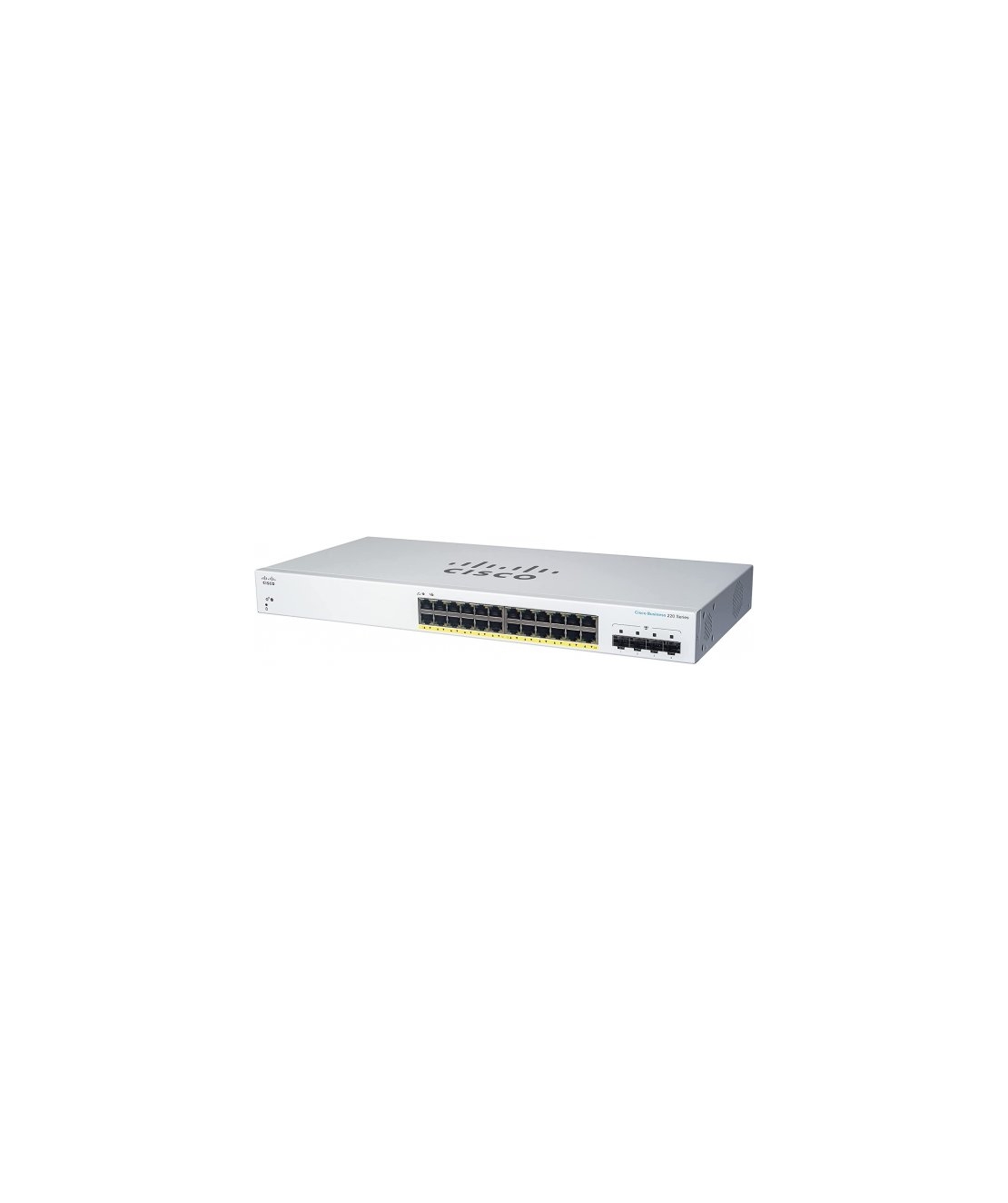 מתג חכם Cisco Business 24-Port Gigabit RJ45 + 4-Port Gigabit SFP CBS220-24T-4G-EU