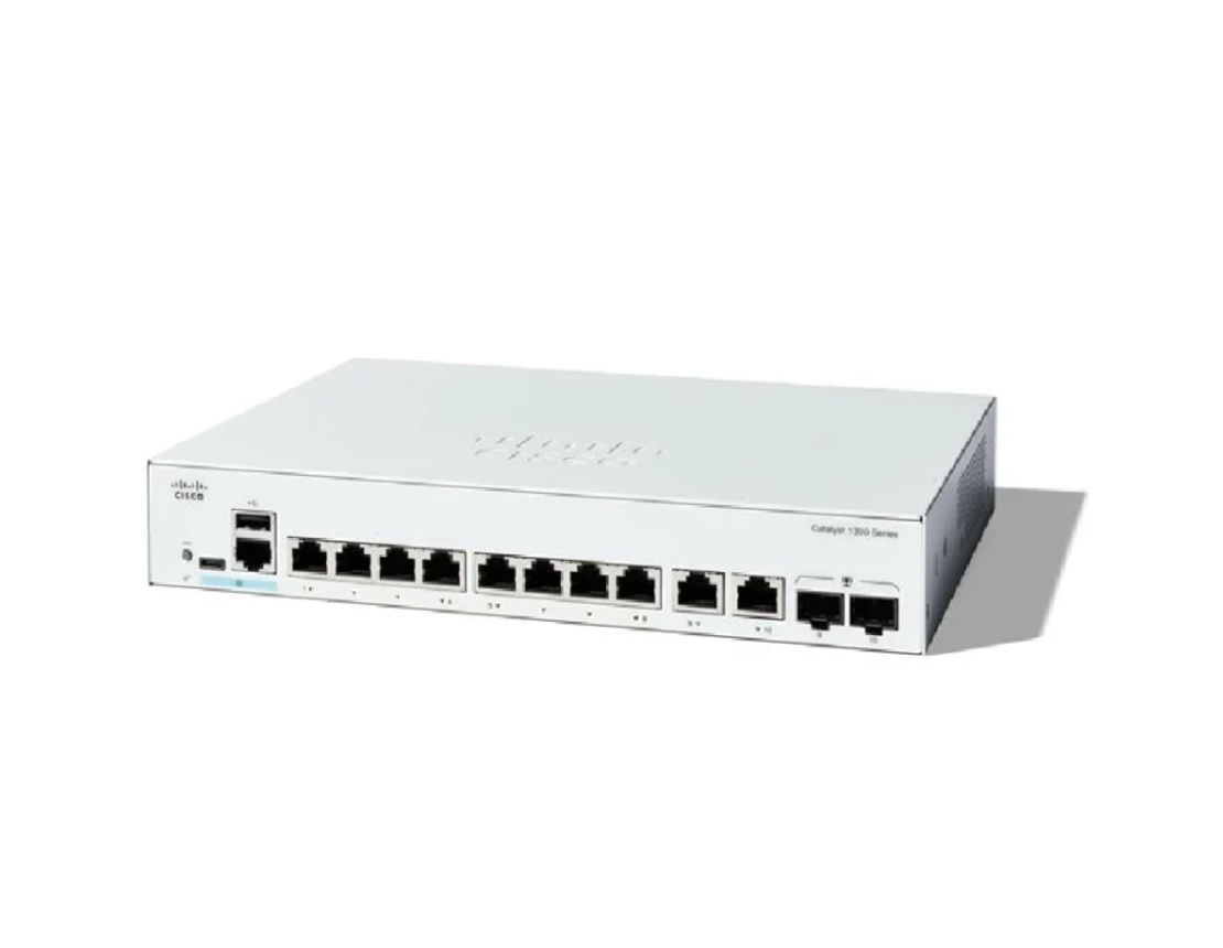 Cisco Catalyst 1300 8-Port Gigabit Switch + 2 x Gig Combo | C1300-8T-E-2G