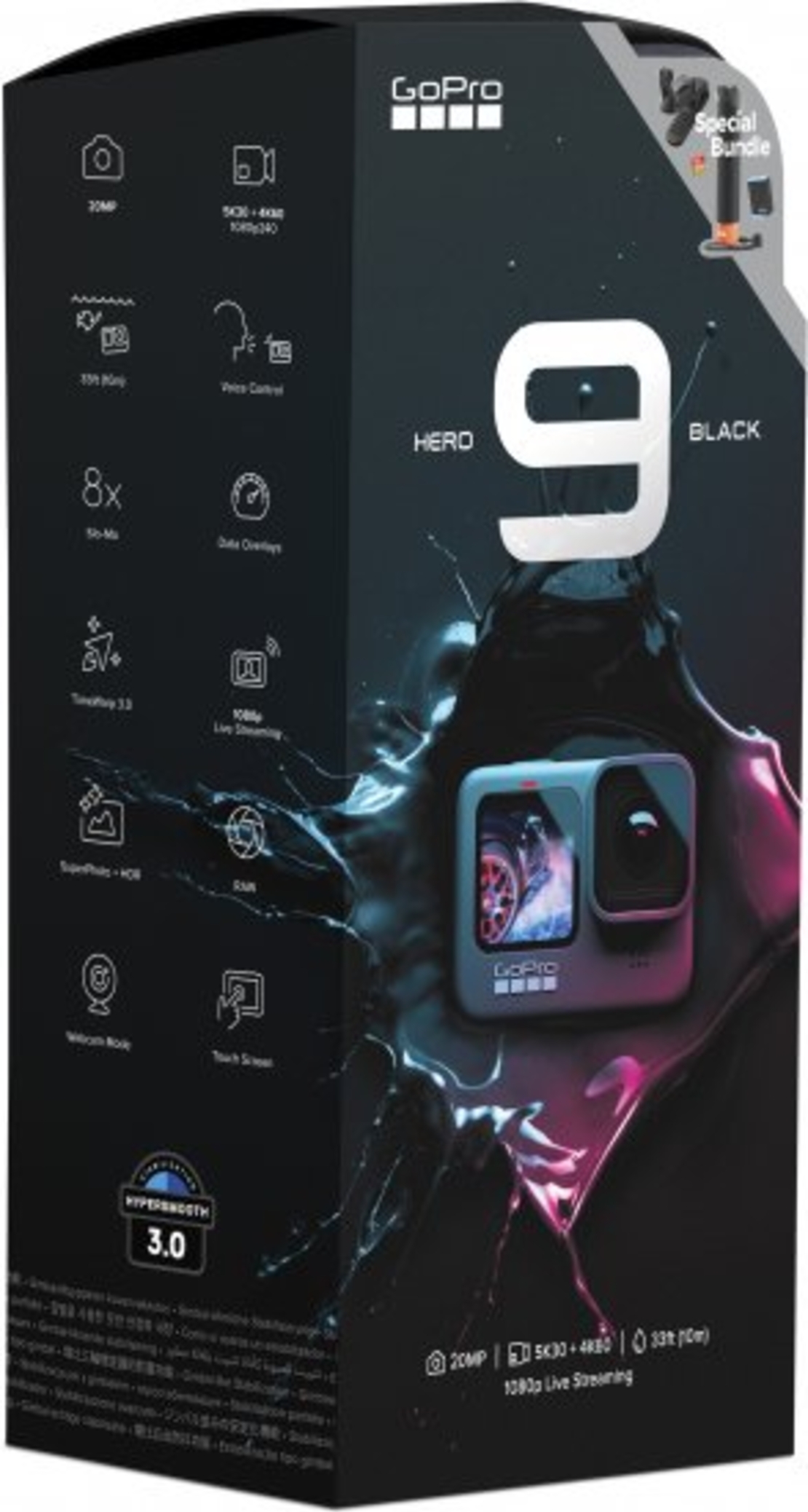 מצלמת אקסטרים GoPro HERO 9 BLACK