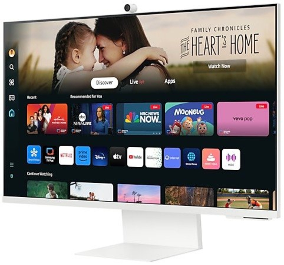 מסך מחשב חכם ''Samsung S32DM801UM UHD LED VA 31.5 - צבע לבן
