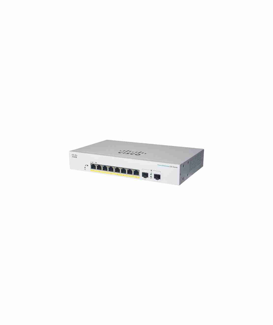 מתג חכם Cisco Business 8-Port Gigabit RJ45 + 2-Port Gigabit SFP CBS220-8T-E-2G-EU