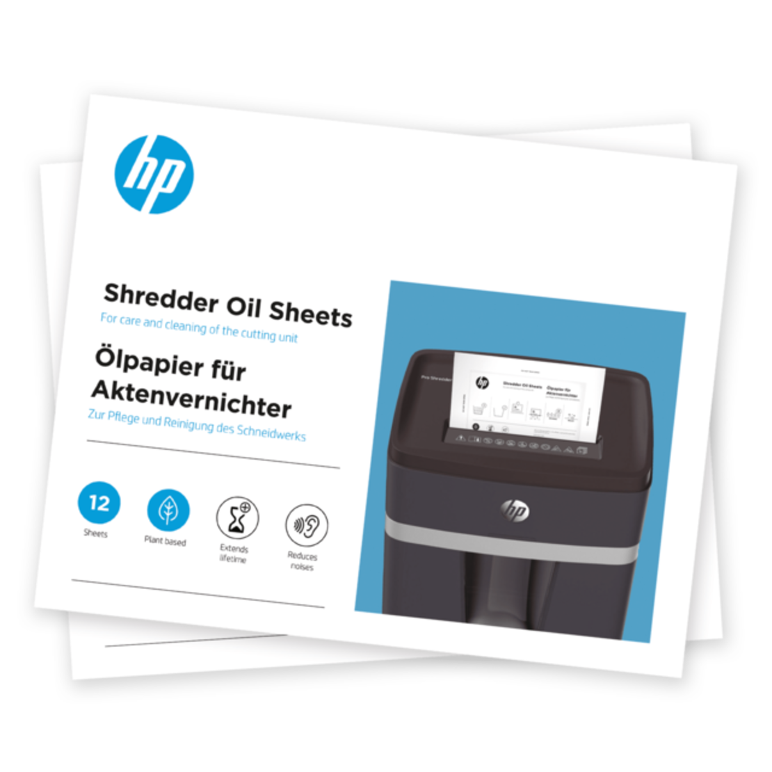 נייר עם שמן למגרסות HP Shredder Oil Sheets